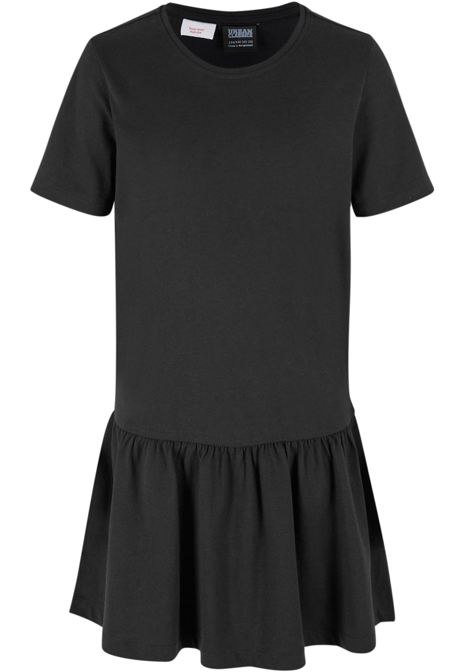 Girls Valance Tee Dress | black