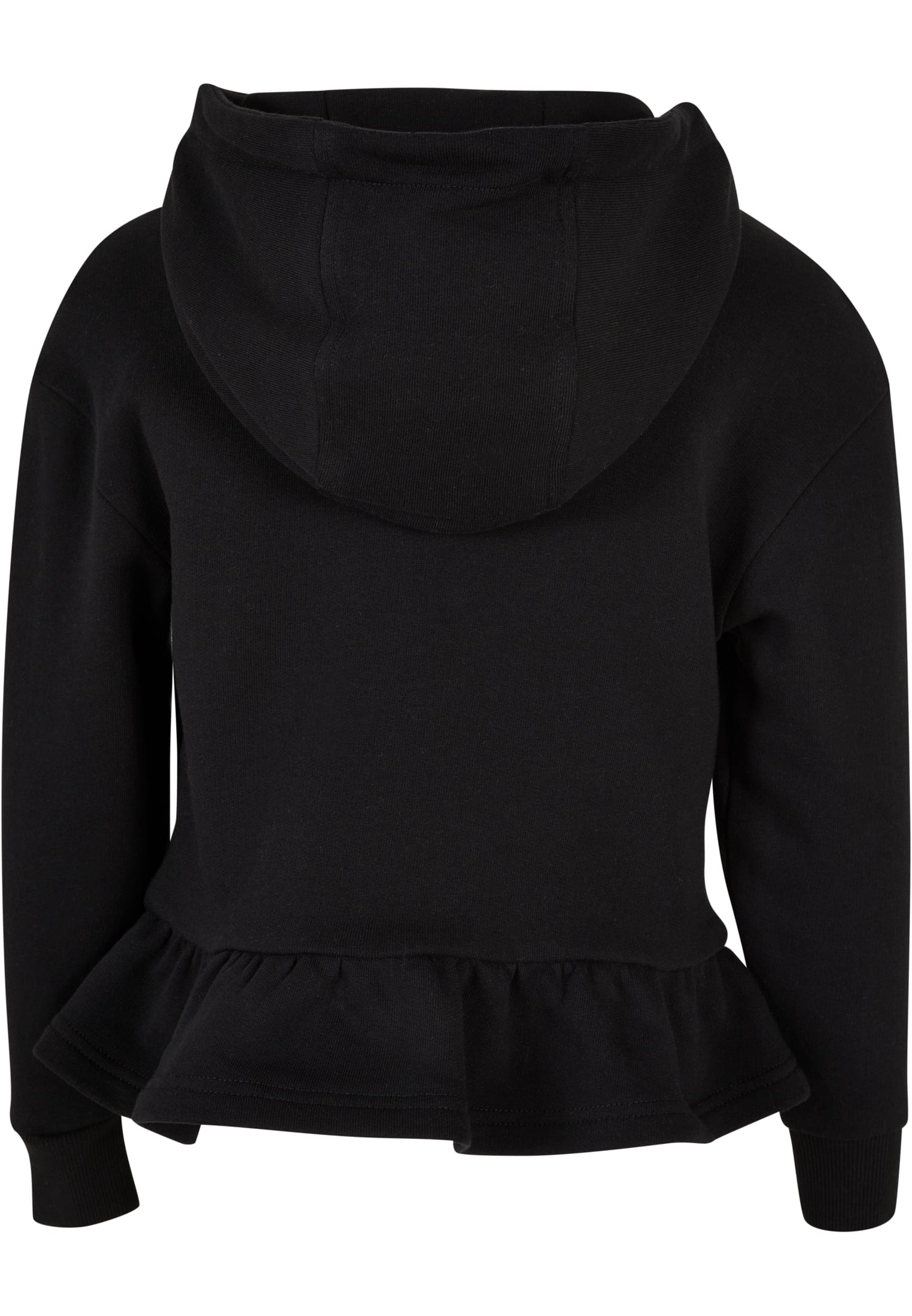 Girls Organic Volants Hoody | black