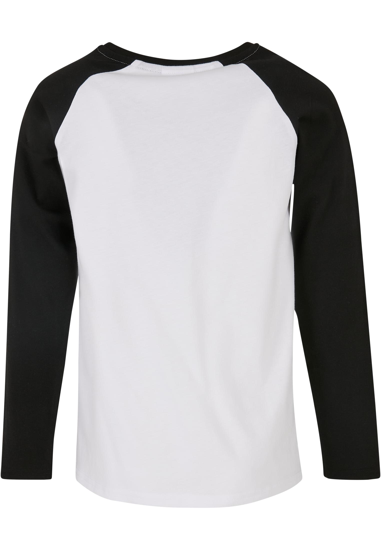 Girls Contrast Raglan Longsleeve 2-Pack | white/pink+white/black