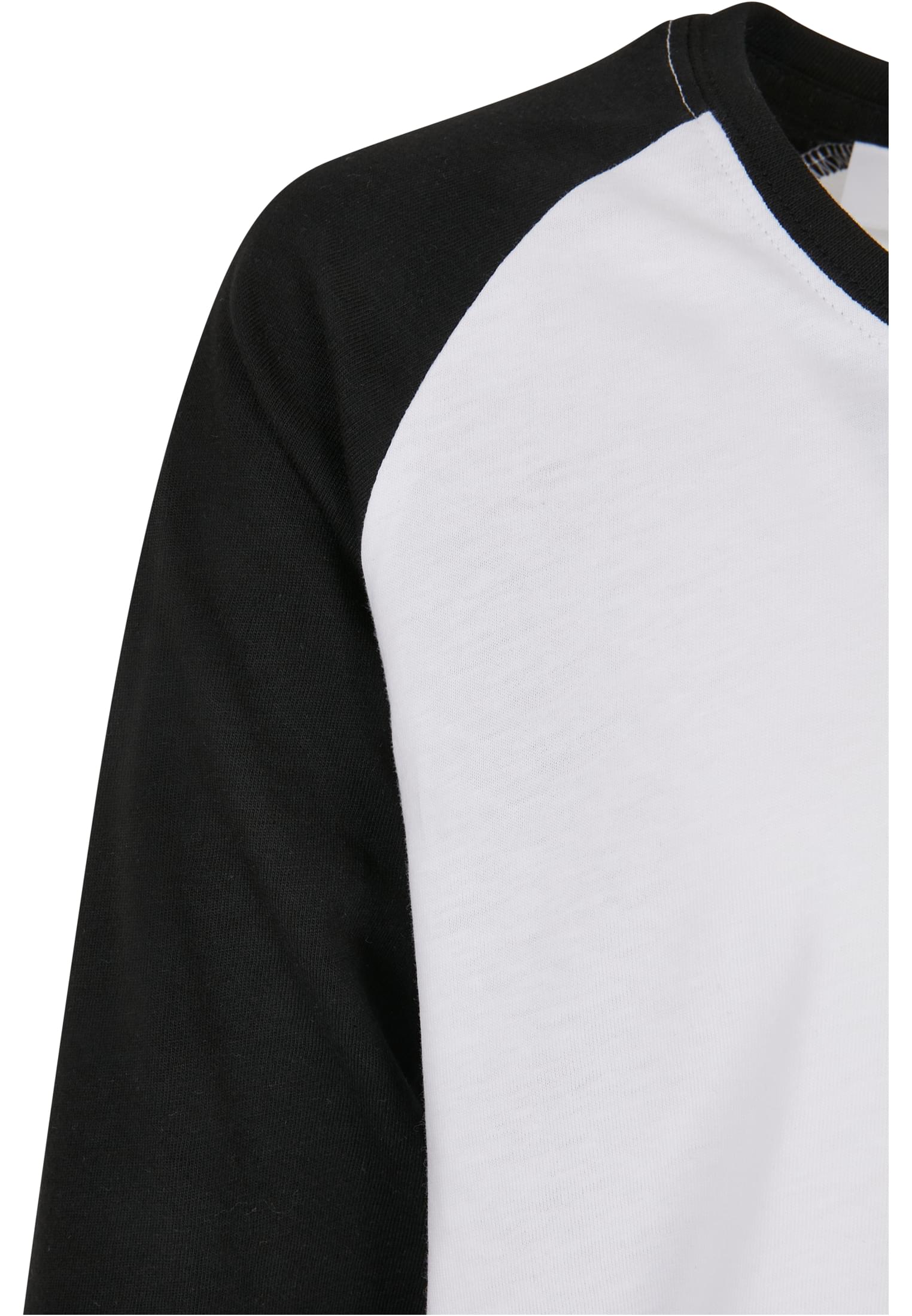 Girls Contrast Raglan Longsleeve 2-Pack | white/pink+white/black