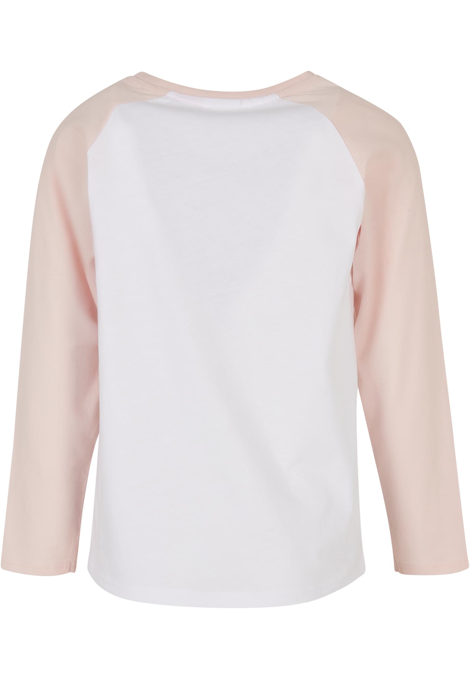 Girls Contrast Raglan Longsleeve 2-Pack | white/pink+white/black