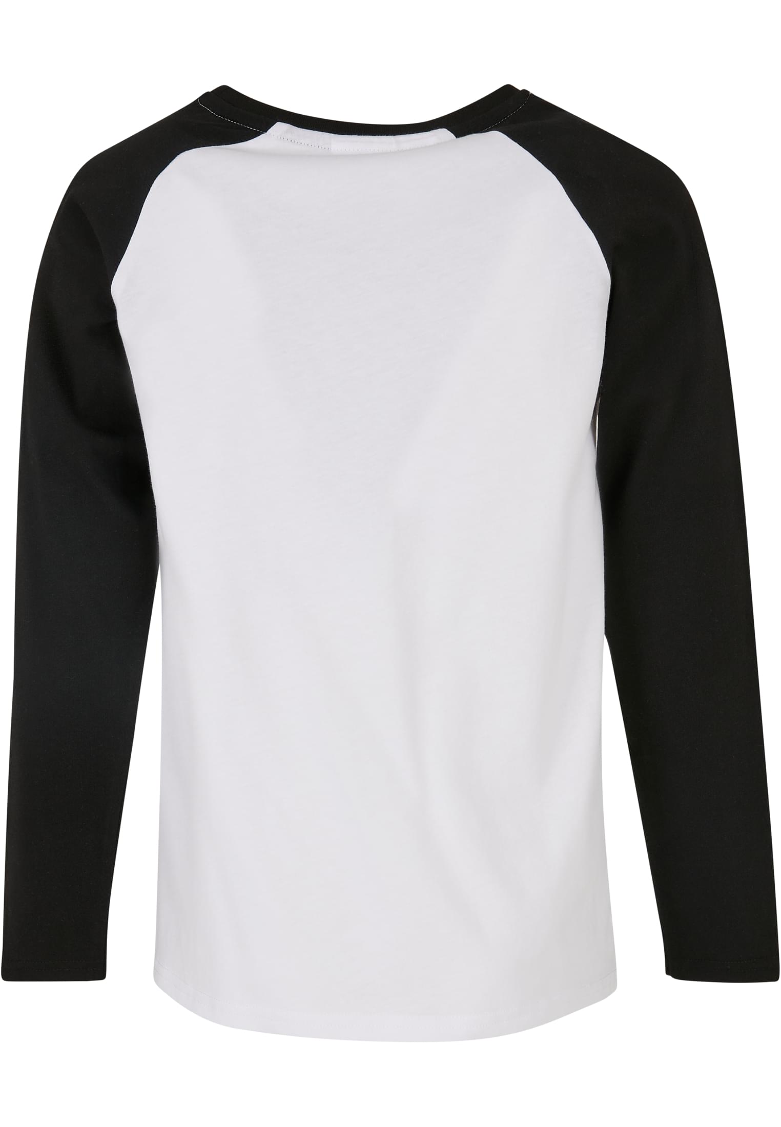 Girls Contrast Raglan Longsleeve | white/black