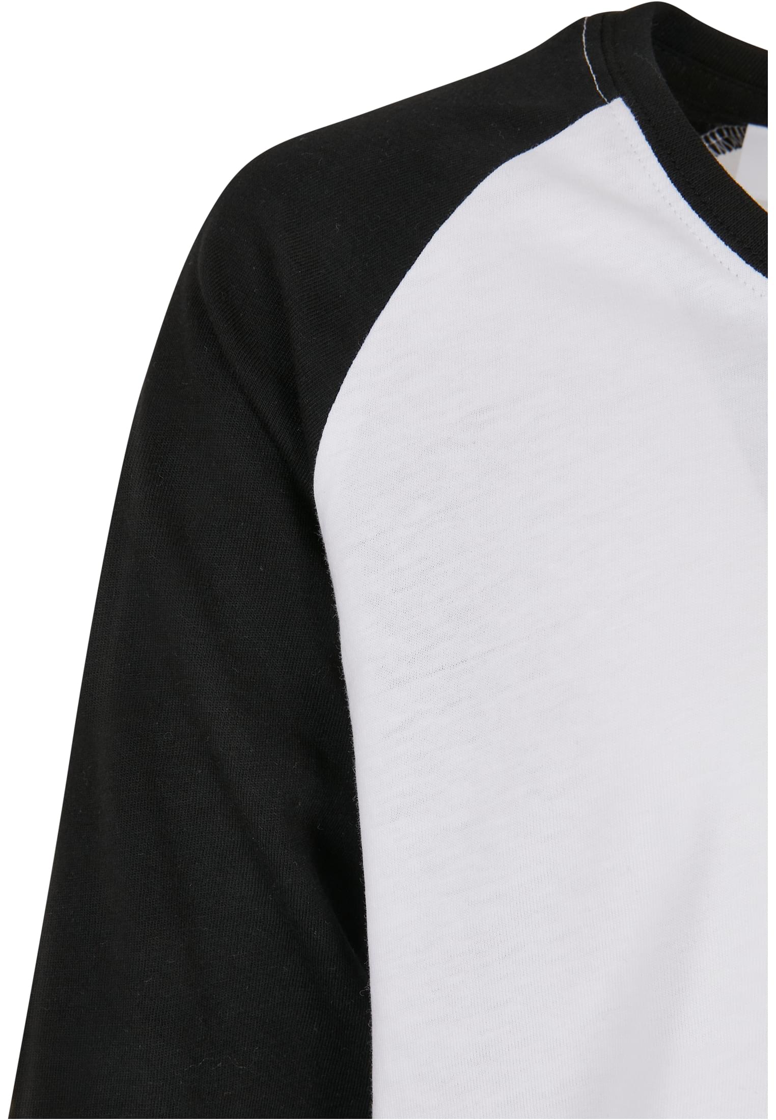 Girls Contrast Raglan Longsleeve | white/black