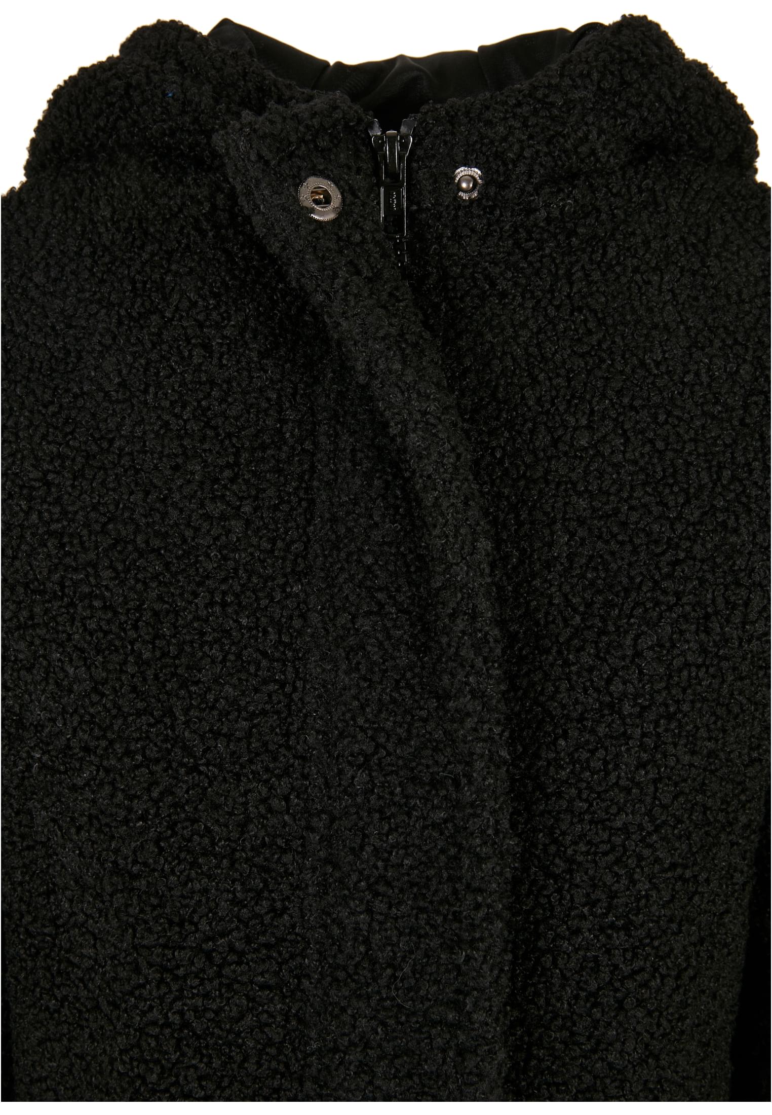 Girls Short Sherpa Jacket | black