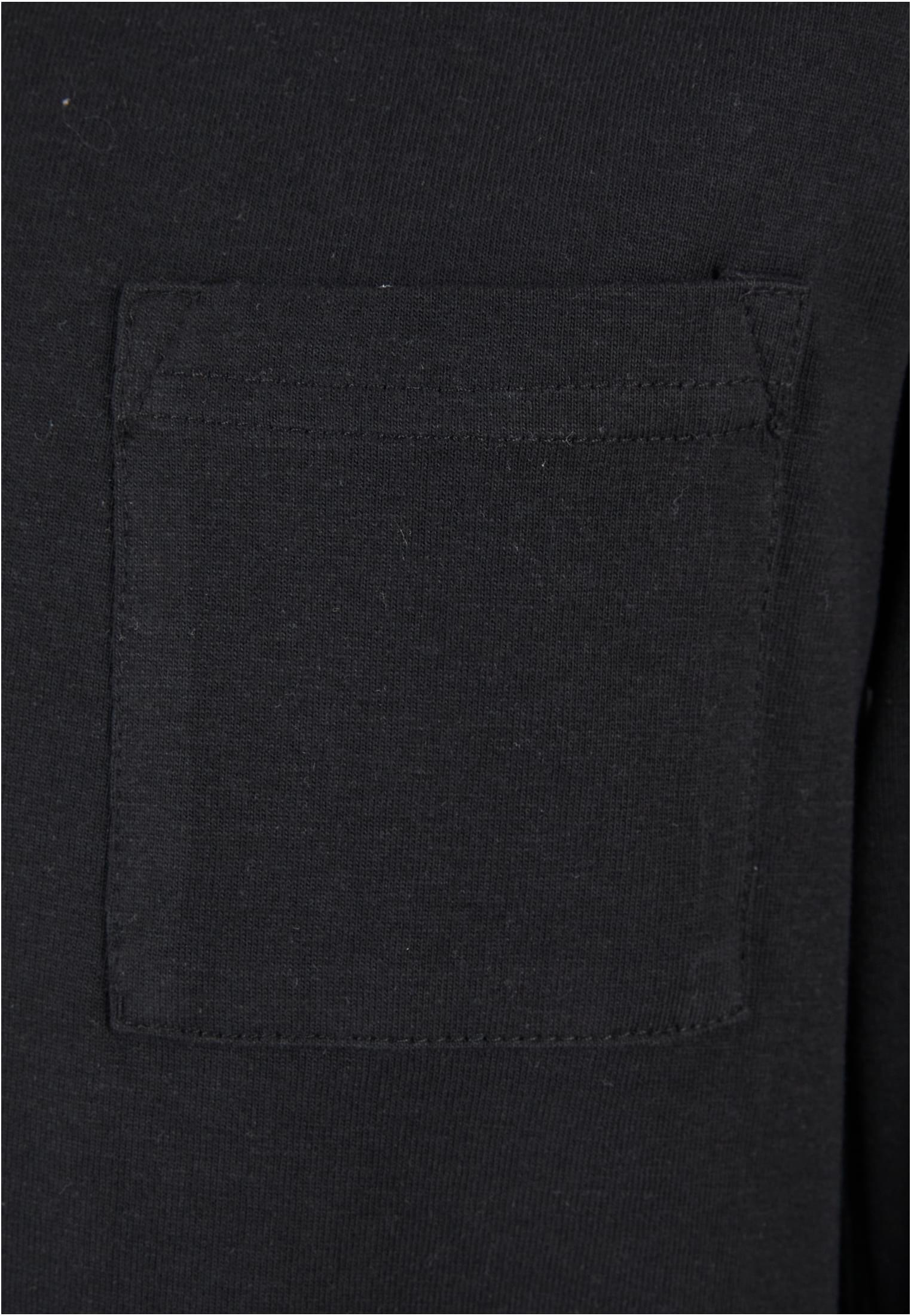 Boys Heavy Oversized Pocket Longsleeve | black