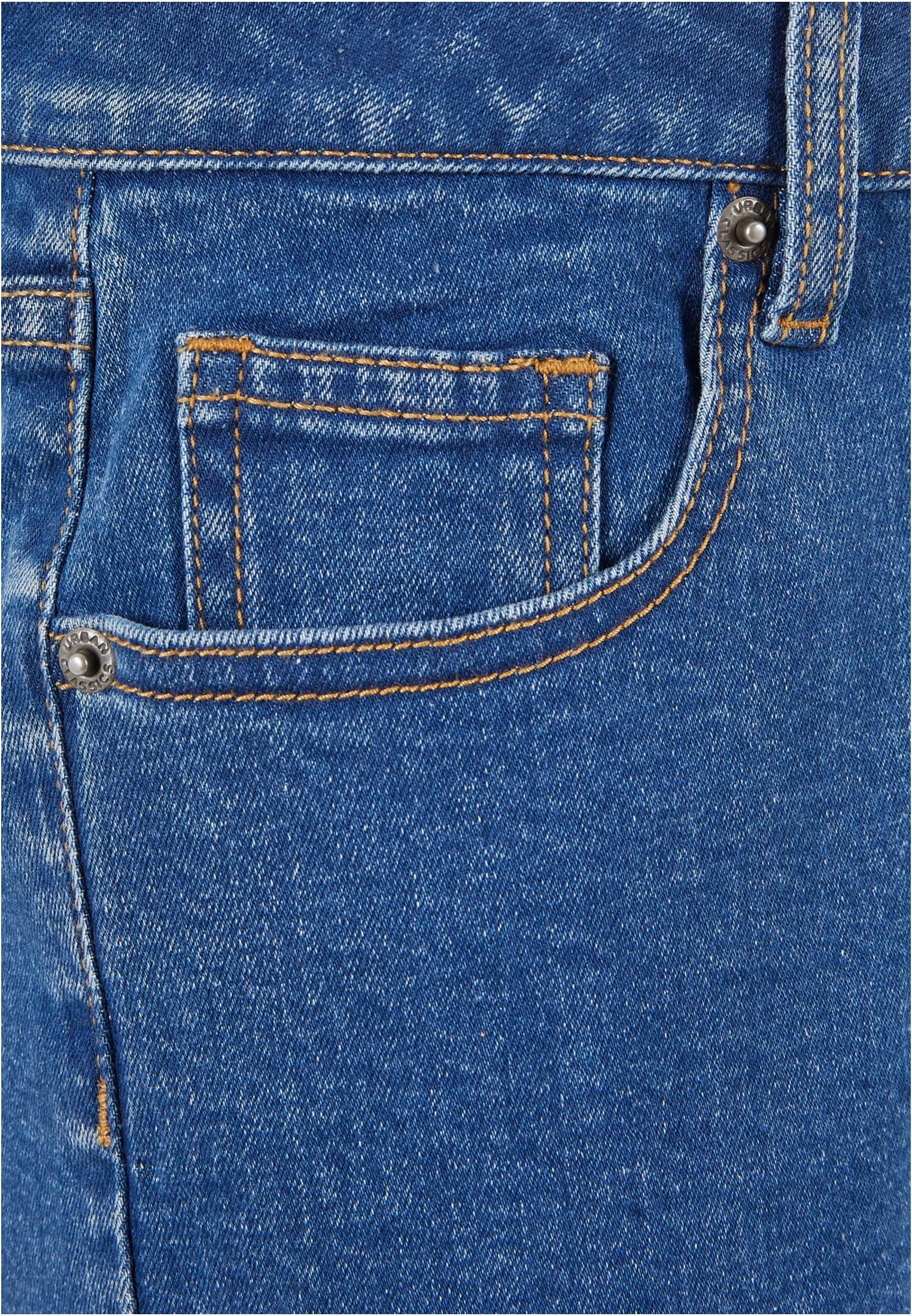 Girls Organic Stretch Denim 5 Pocket Shorts | clearblue washed