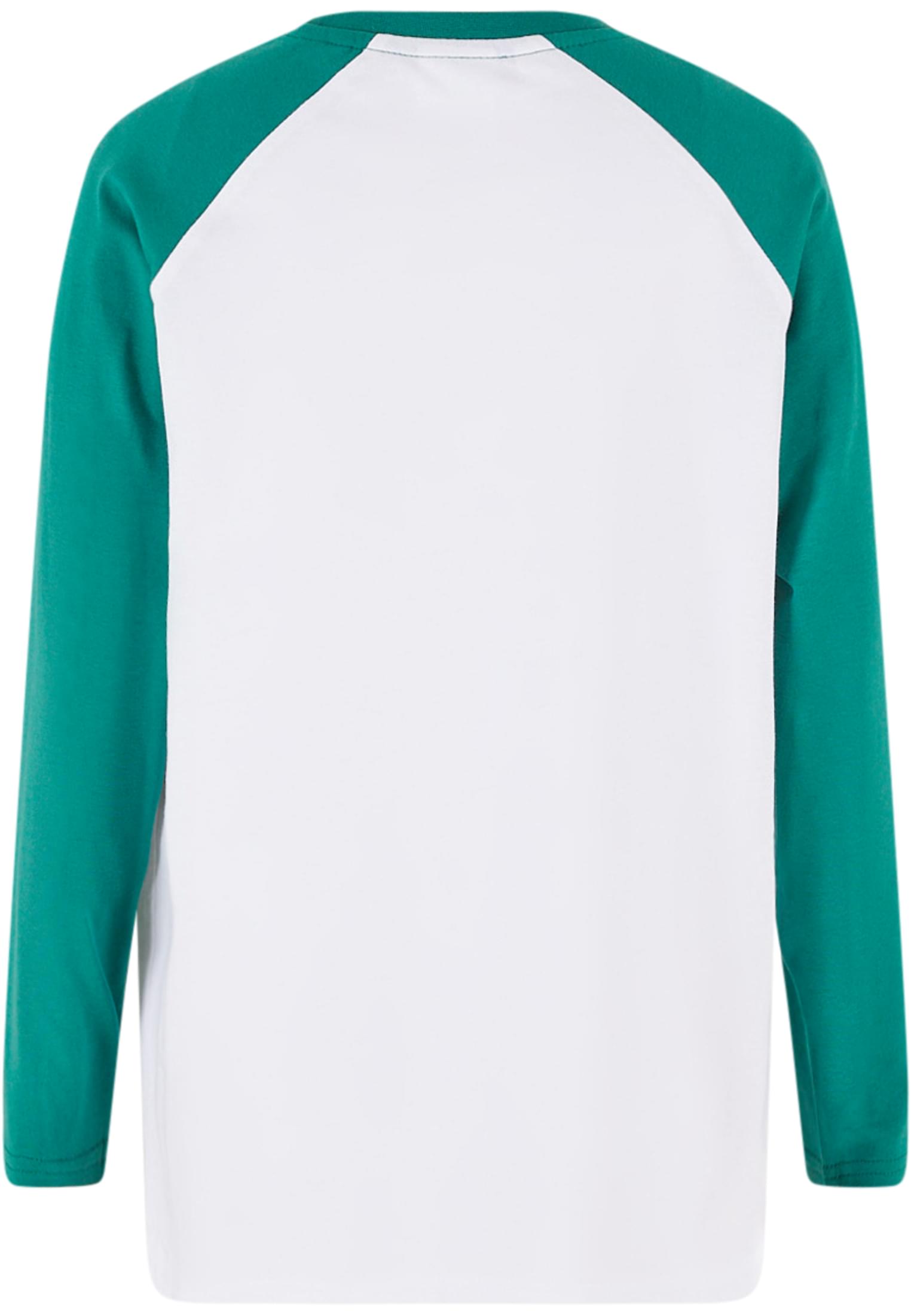 Boys Organic Oversized Raglan Longsleeve 2-Pack | white/black+white/green