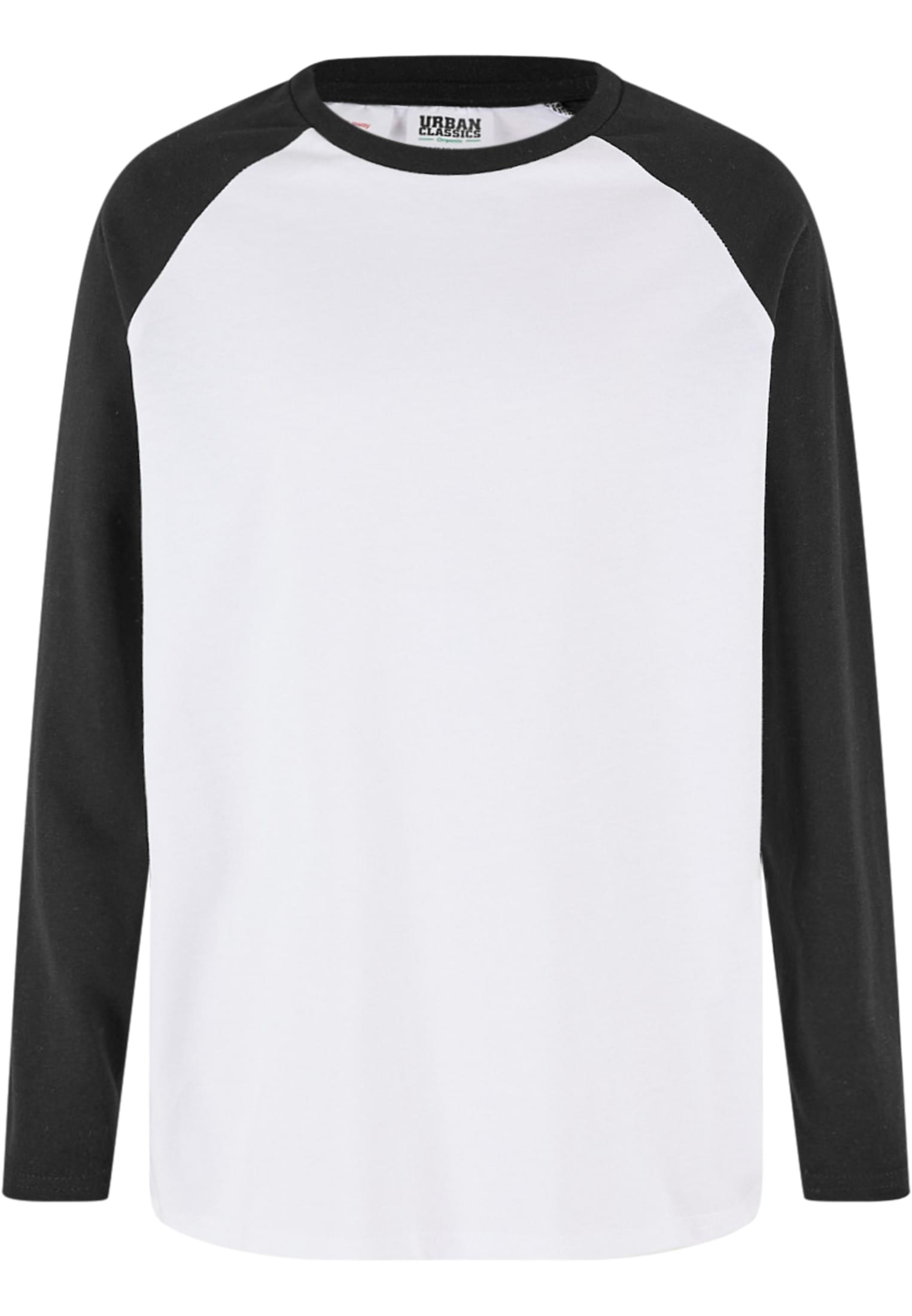 Boys Organic Oversized Raglan Longsleeve | white/black