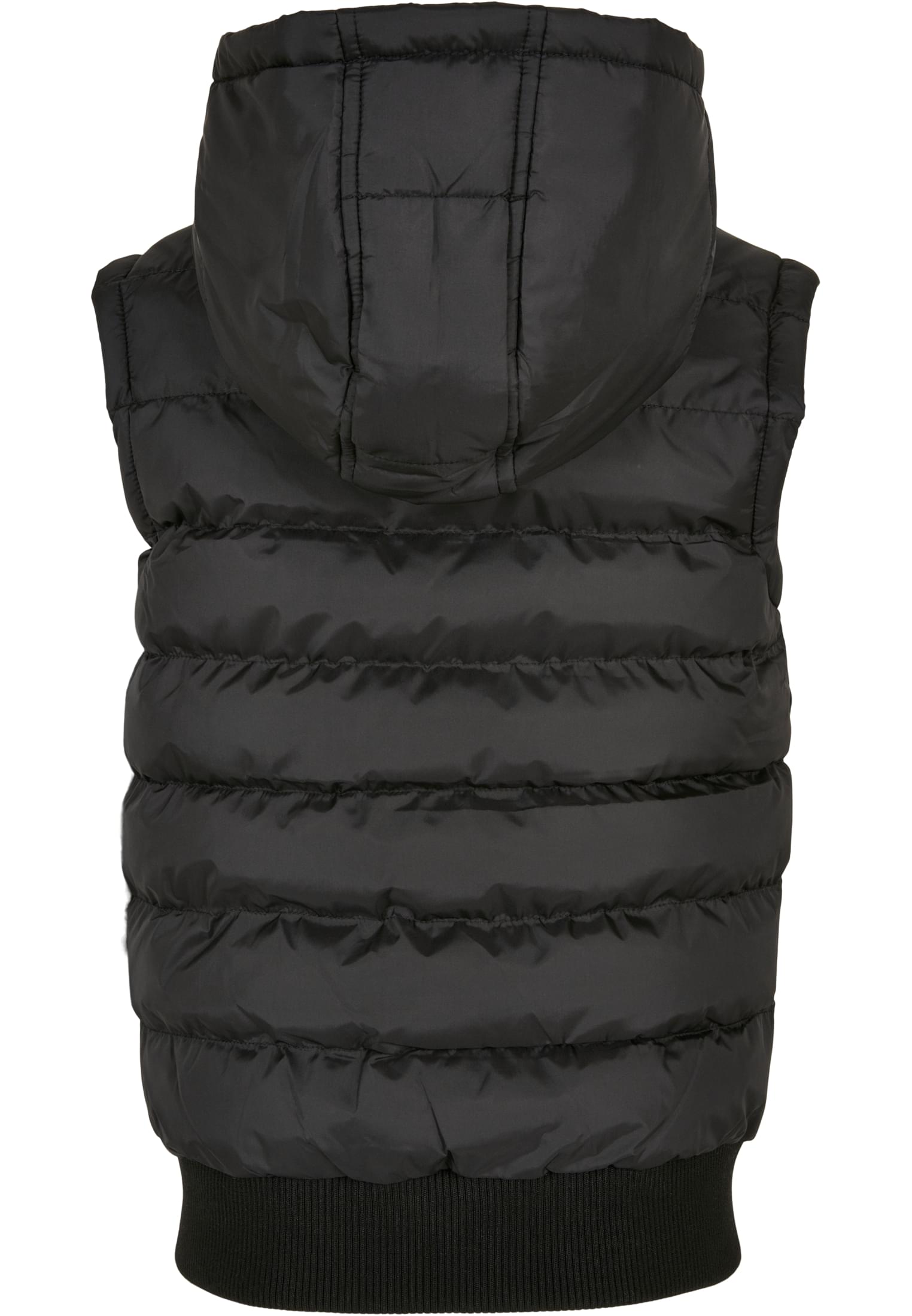 Boys Small Bubble Hooded Vest | black/black