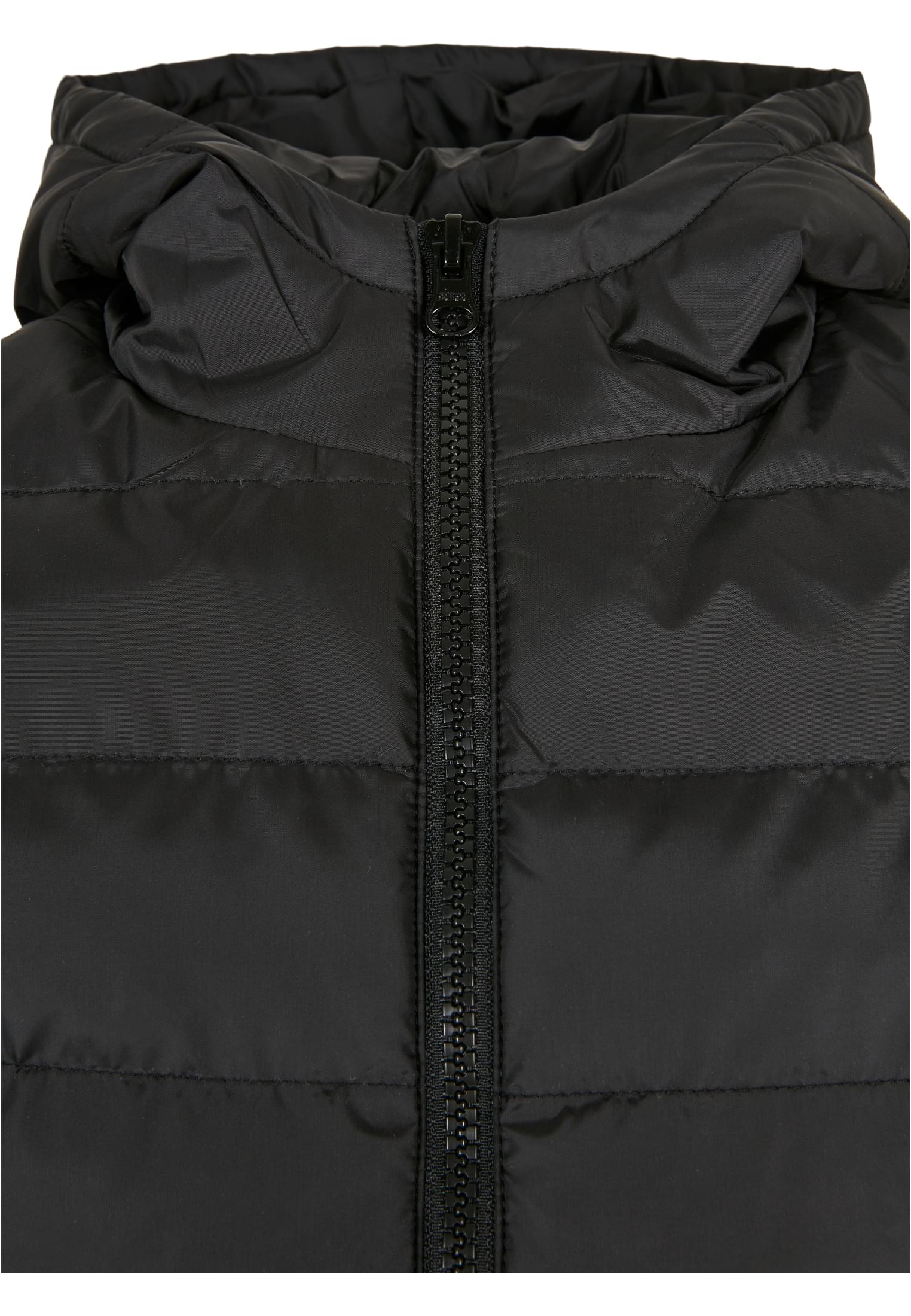 Boys Small Bubble Hooded Vest | black/black