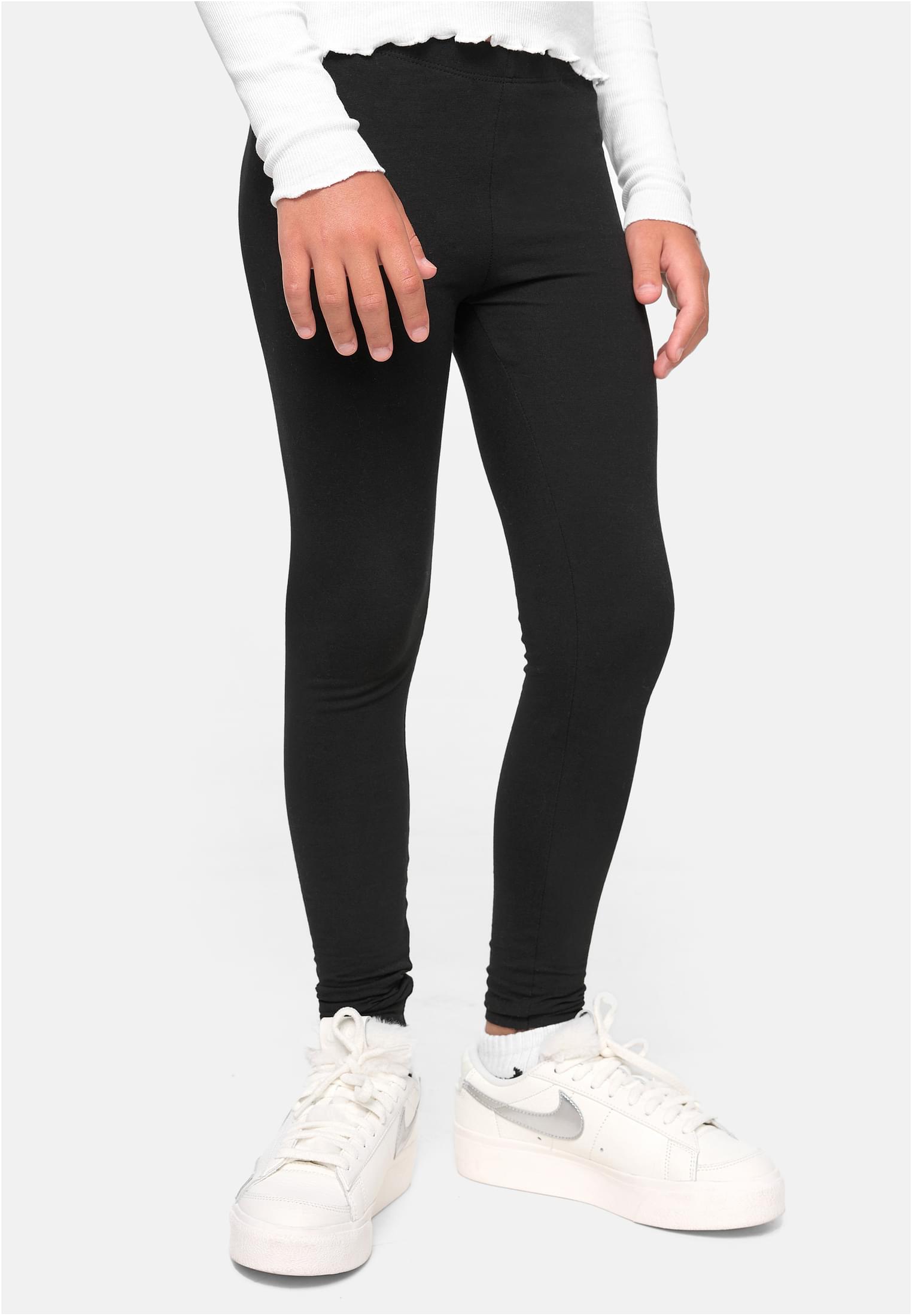 Girls Jersey Leggings 2-Pack | black/black