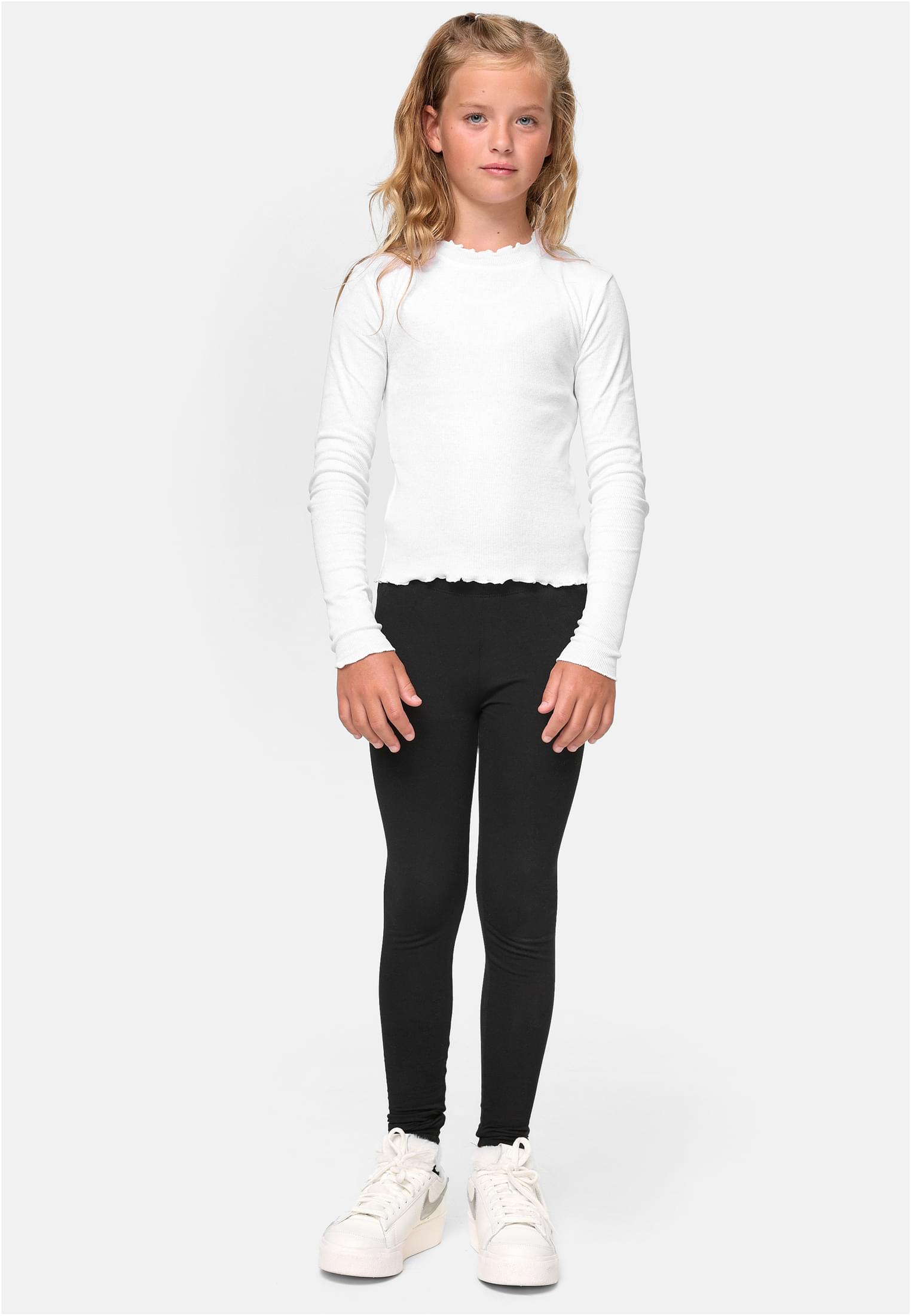 Girls Jersey Leggings 2-Pack | black/black