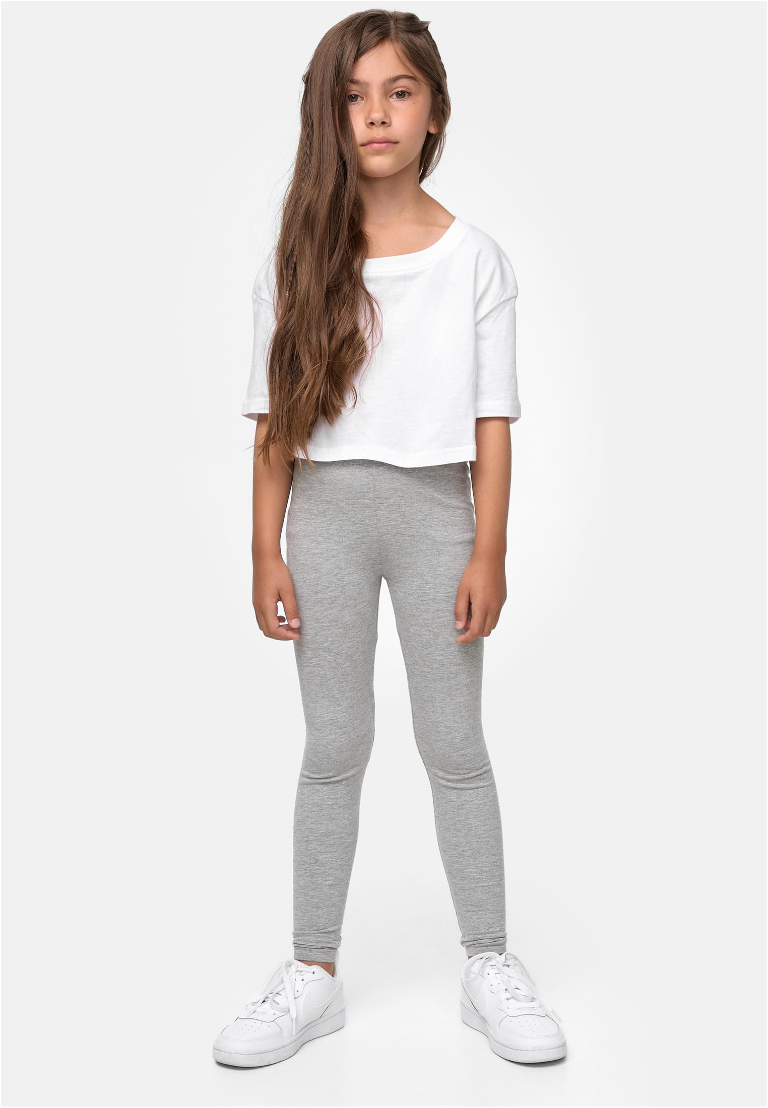 Girls Jersey Leggings 2-Pack | black/grey