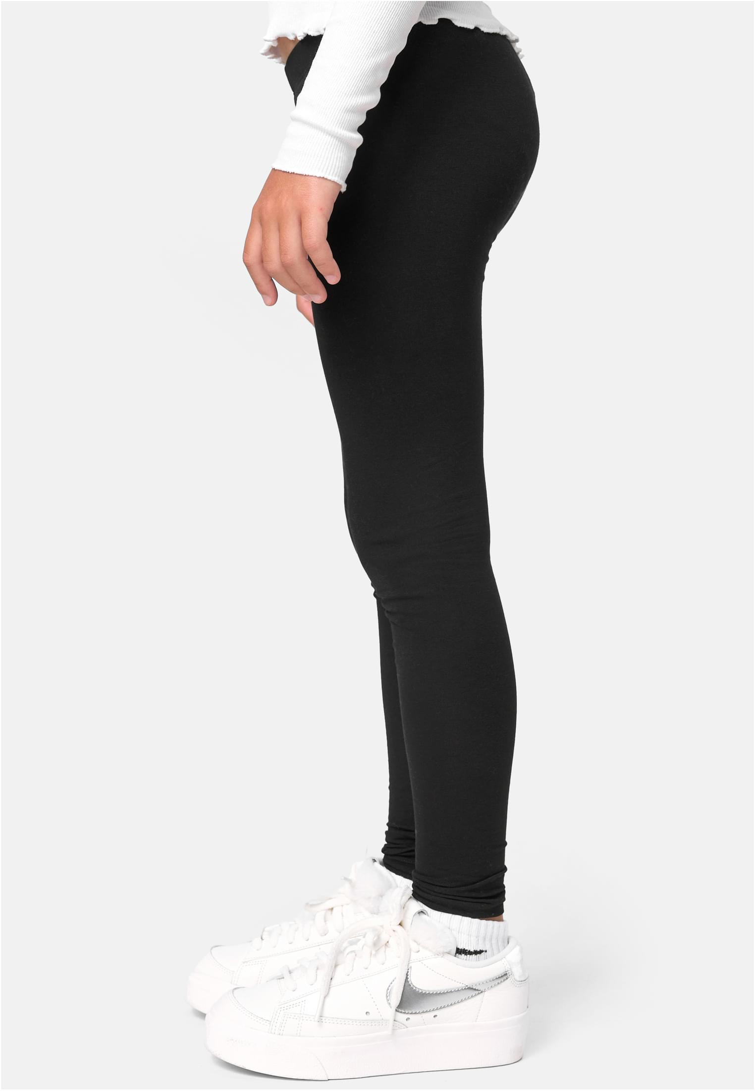 Girls Jersey Leggings 2-Pack | black/black