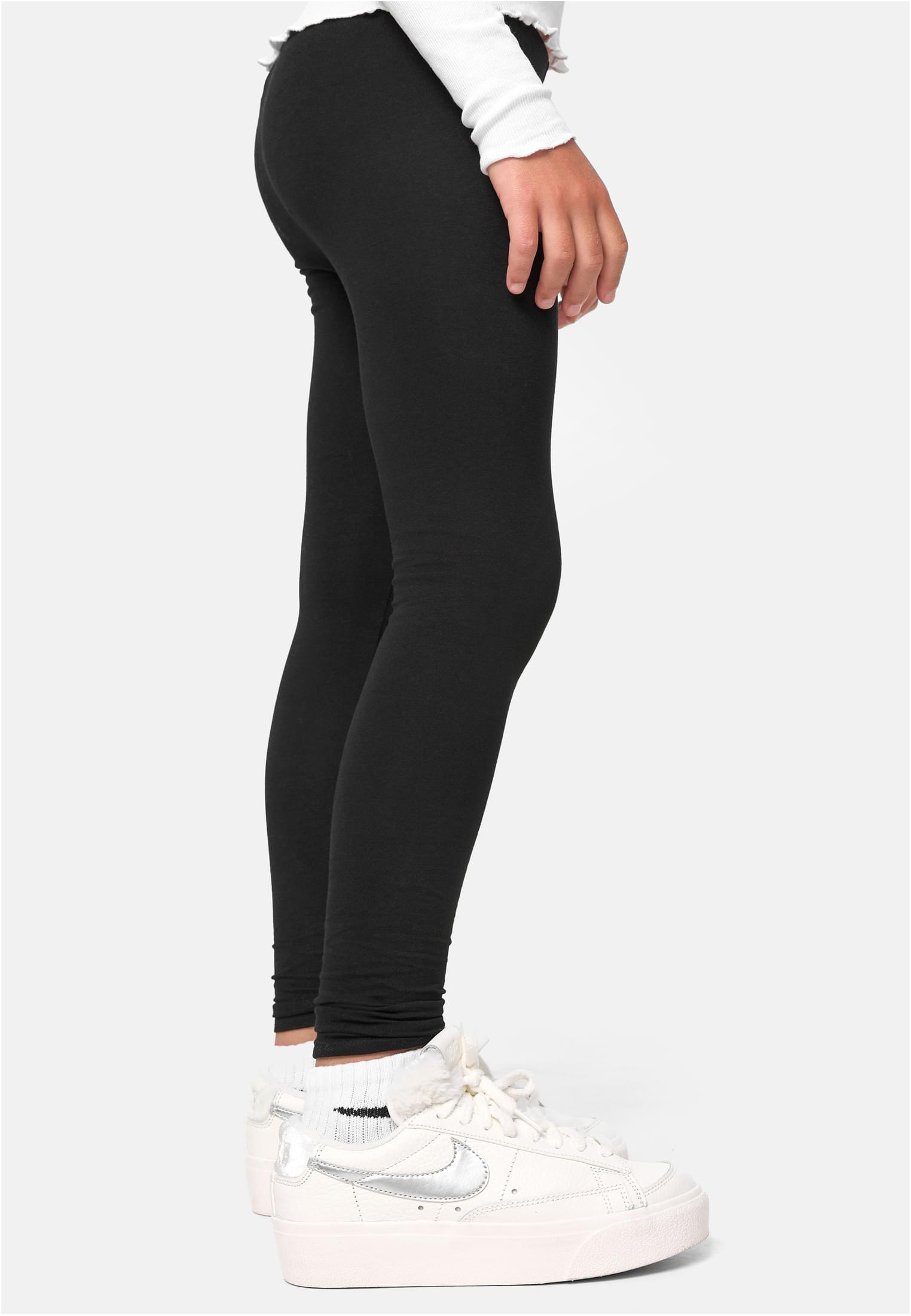 Girls Jersey Leggings 2-Pack | black/black