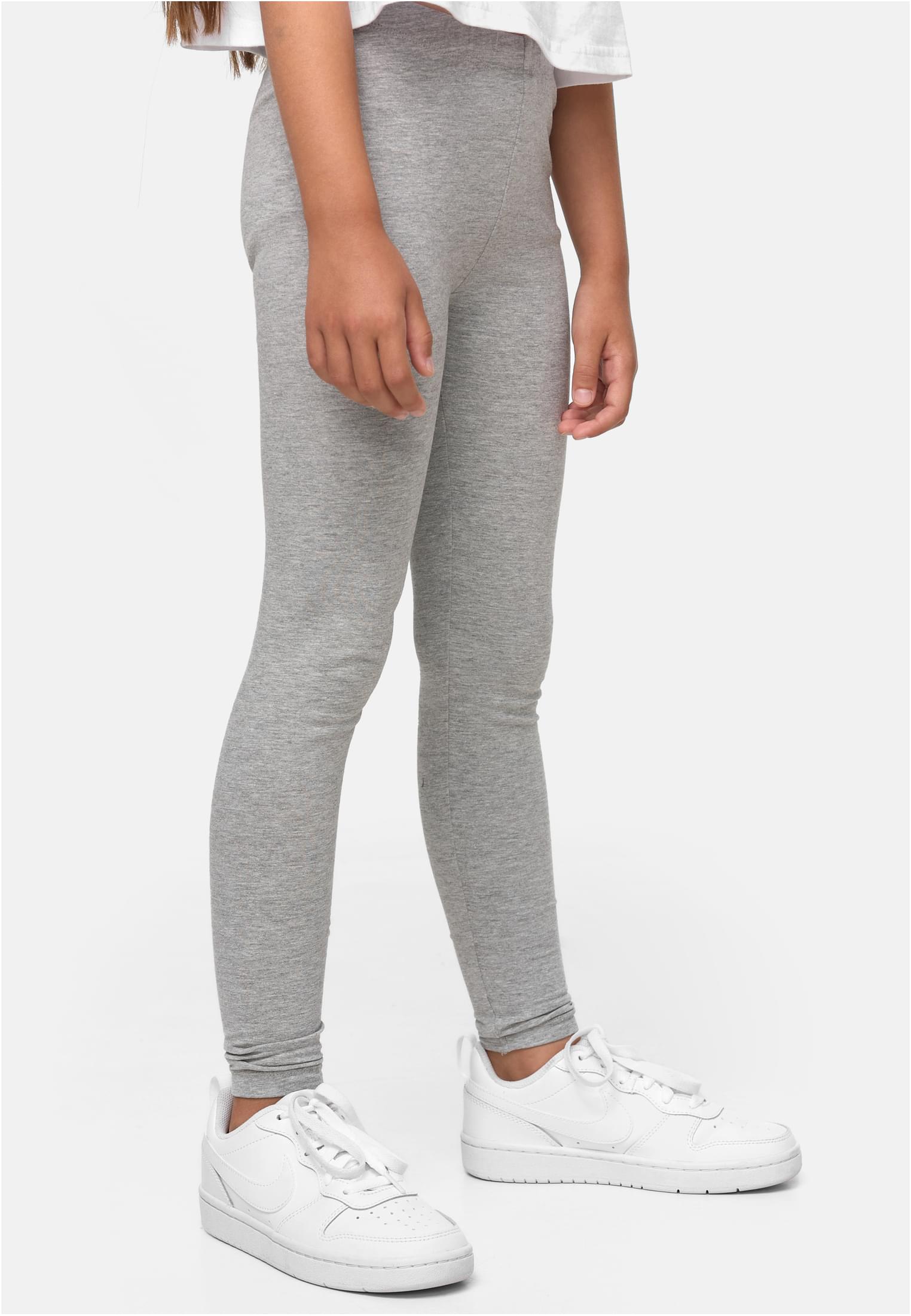 Girls Jersey Leggings 2-Pack | black/grey