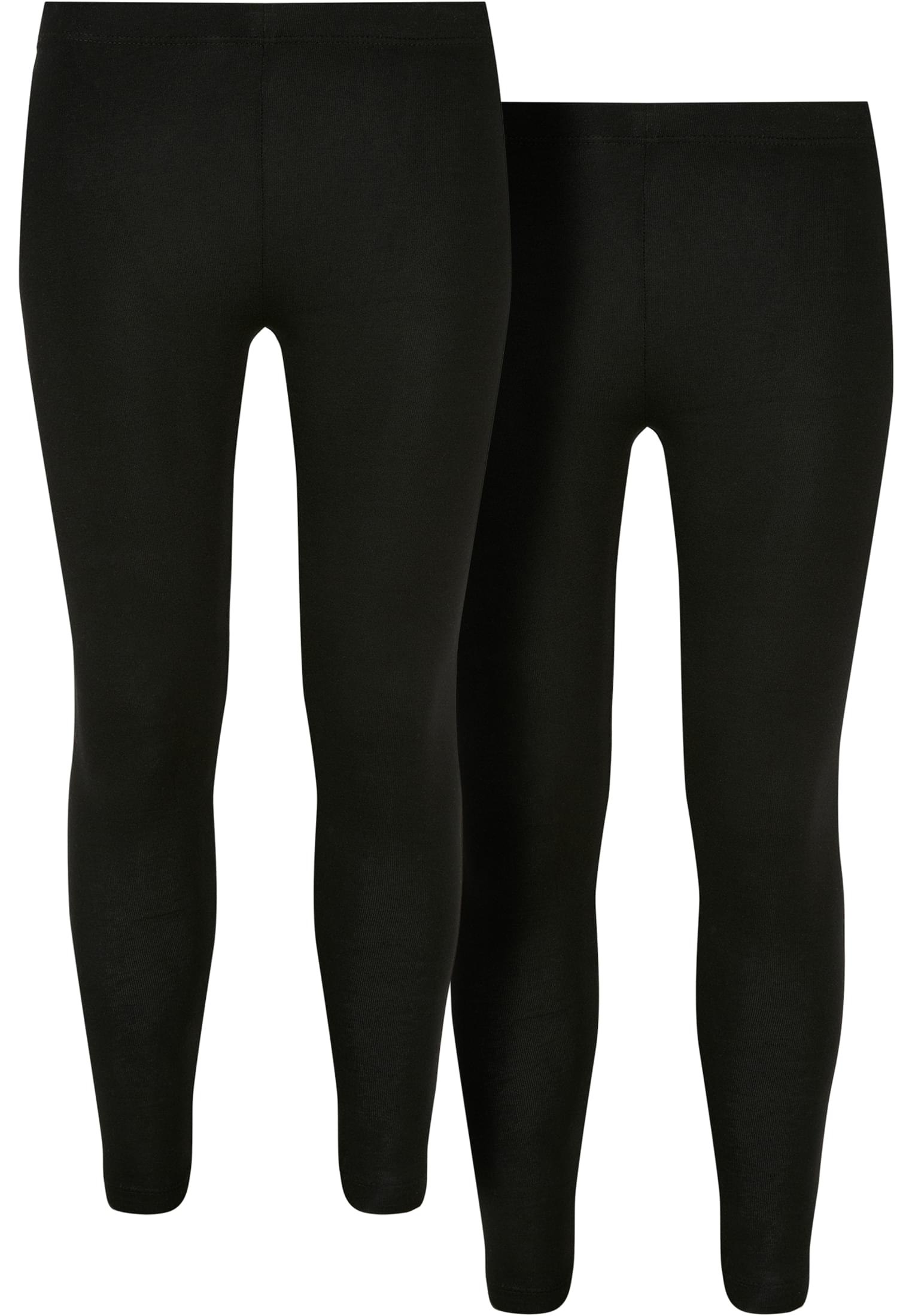 Girls Jersey Leggings 2-Pack | black/black