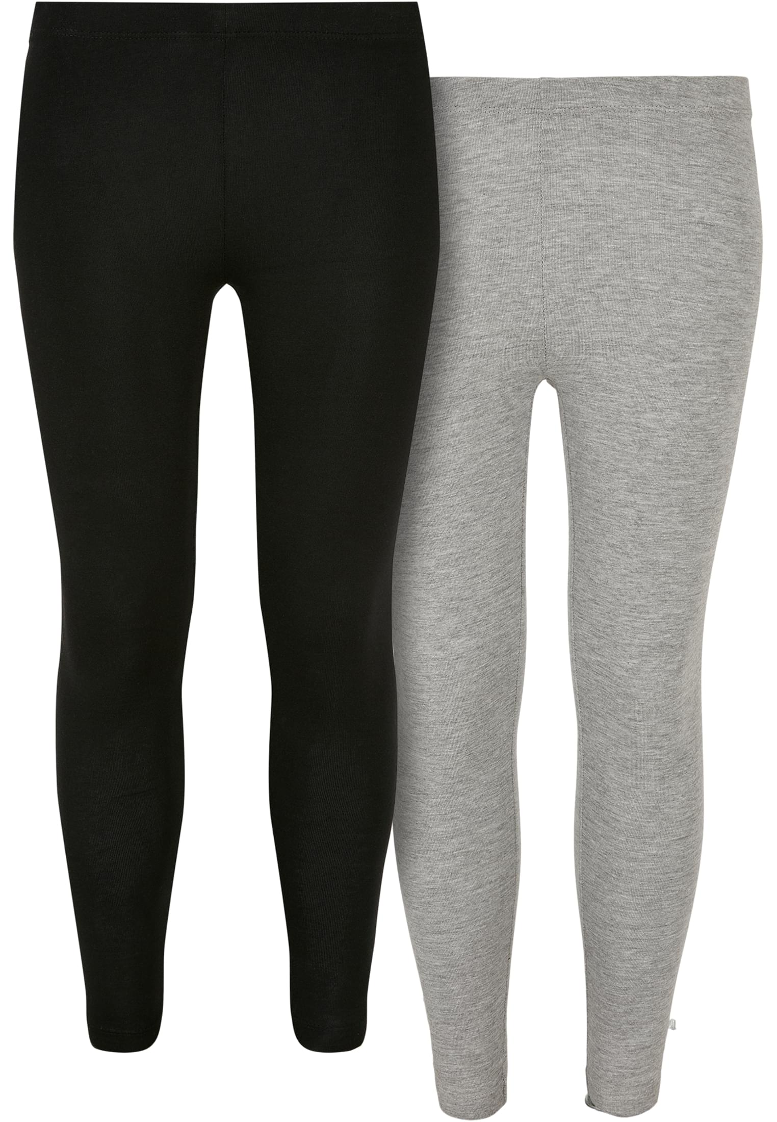 Girls Jersey Leggings 2-Pack | black/grey