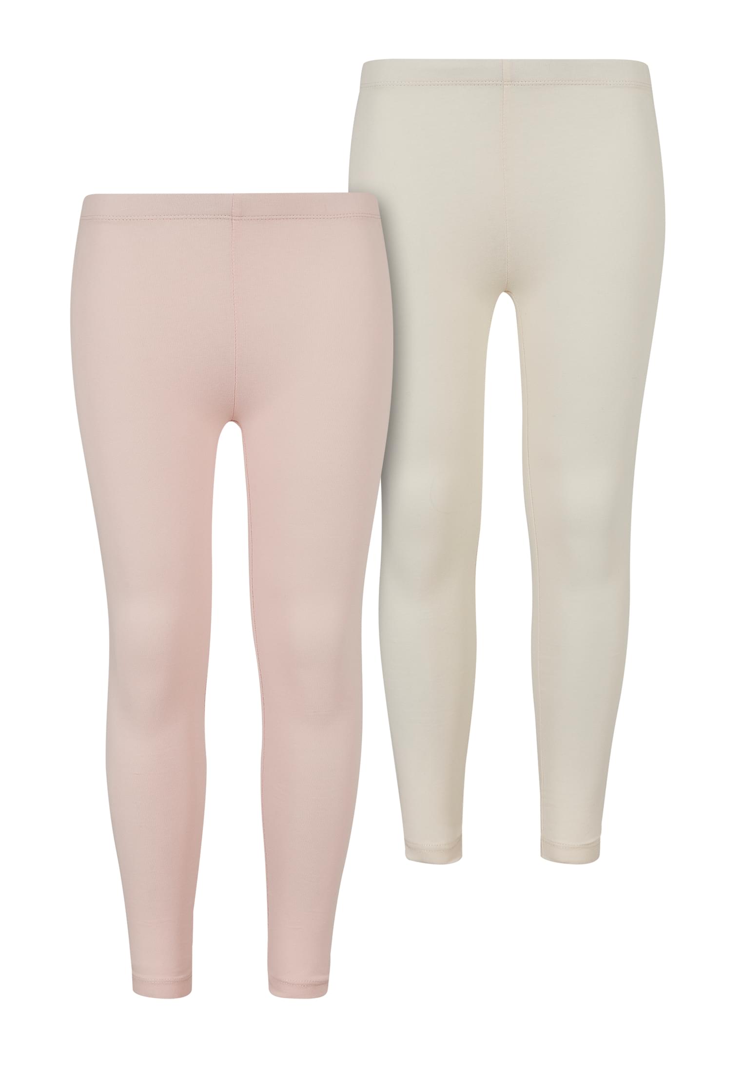 Girls Jersey Leggings 2-Pack | pink/whitesand