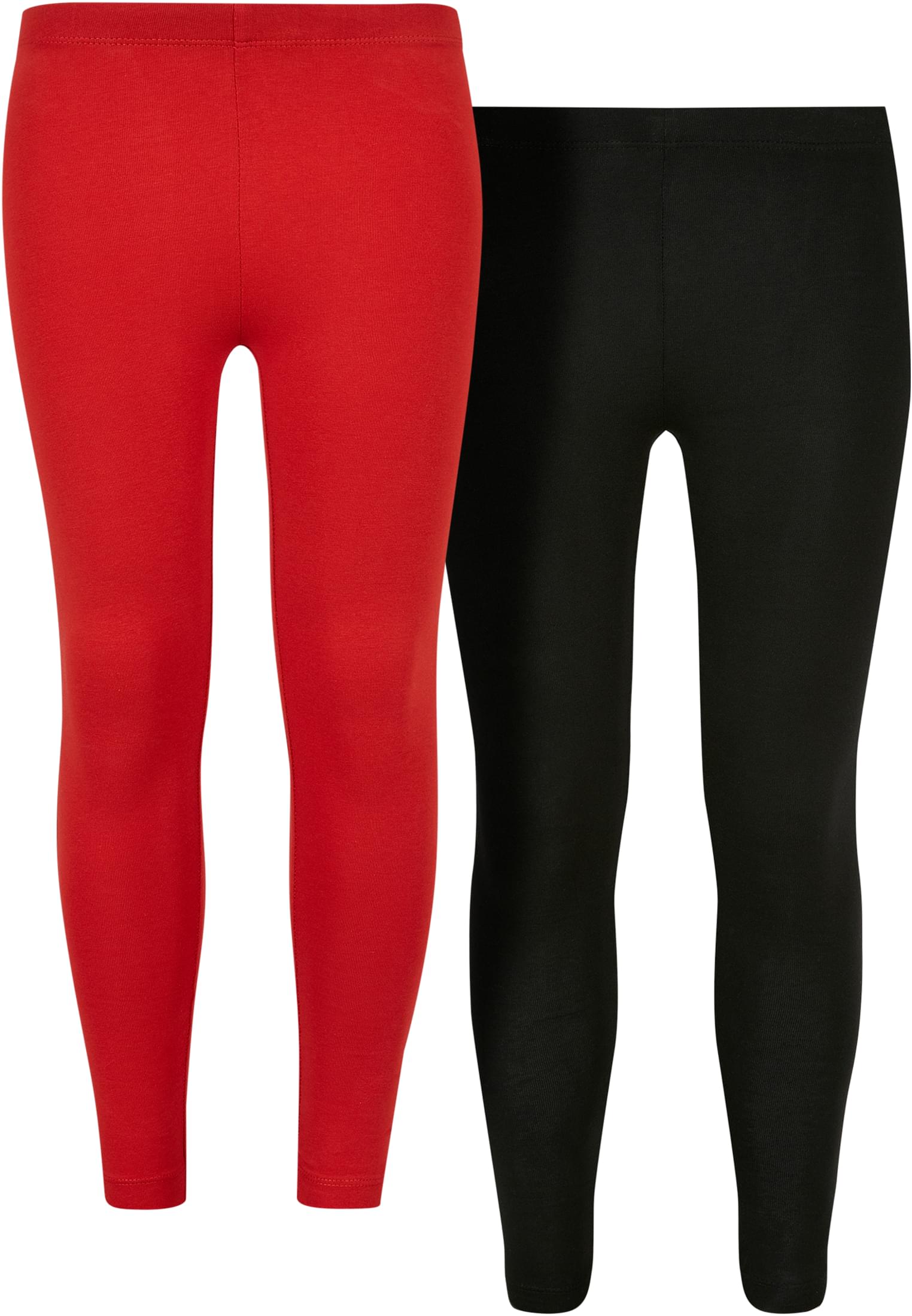 Girls Jersey Leggings 2-Pack | hugered/black