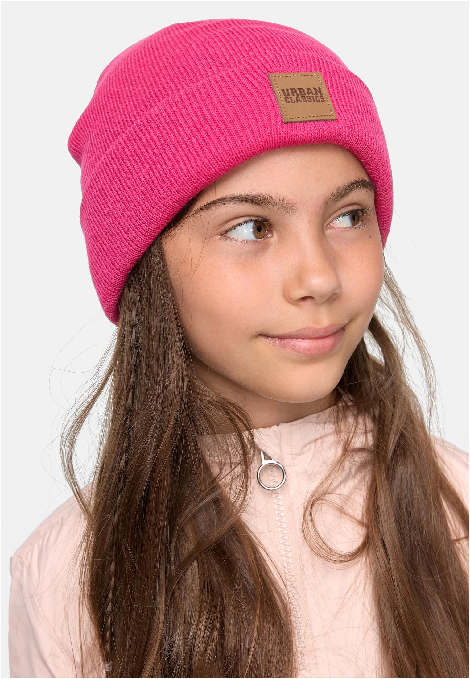 Logopatch Beanie Kids 2-Pack | pink/heatherwhite