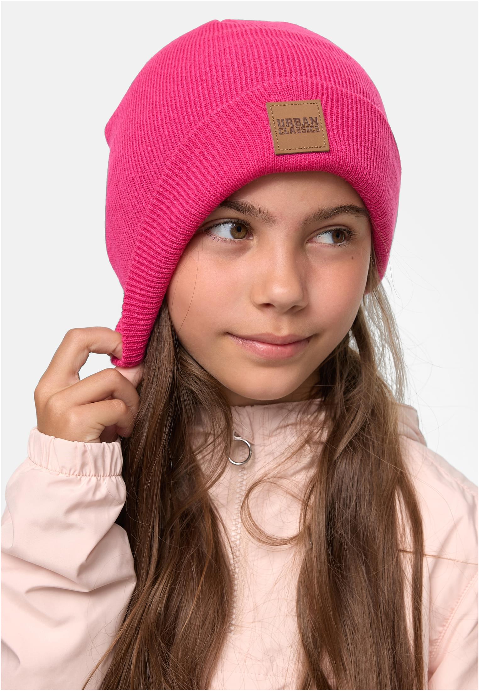 Logopatch Beanie Kids 2-Pack | pink/heatherwhite