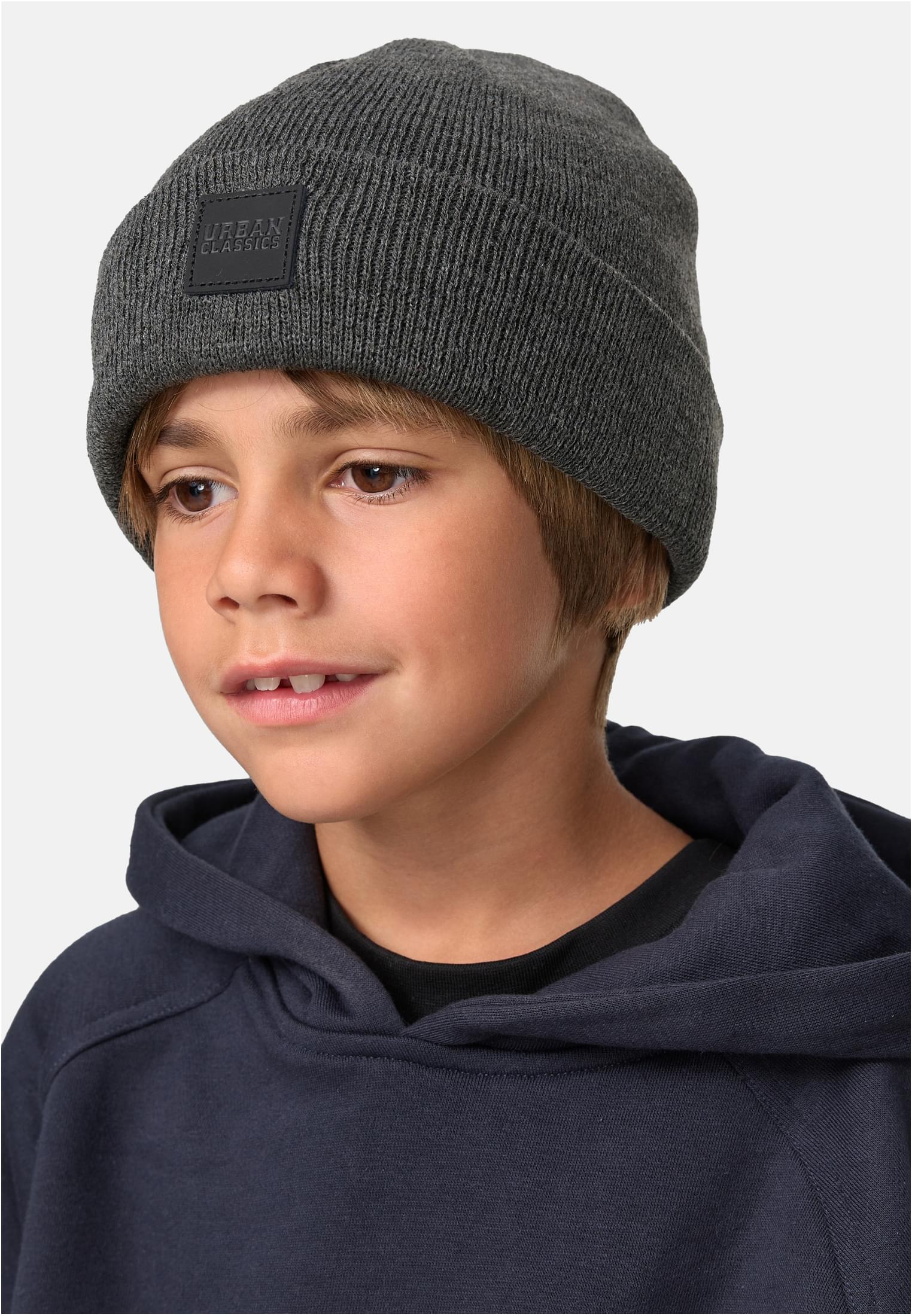 Logopatch Beanie Kids 2-Pack | charcoal+burgundy