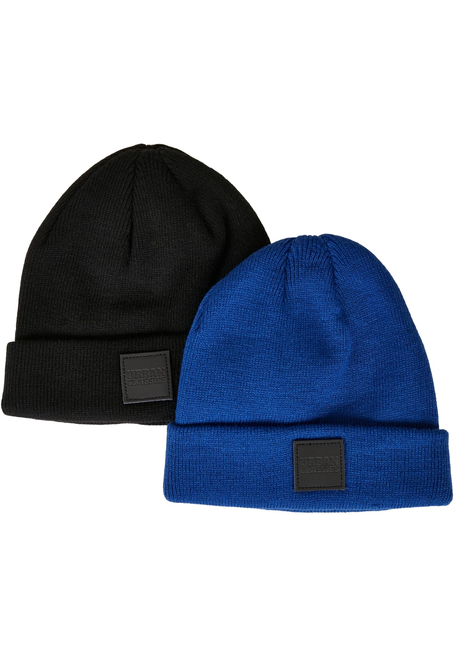 Logopatch Beanie Kids 2-Pack | black/royal blue