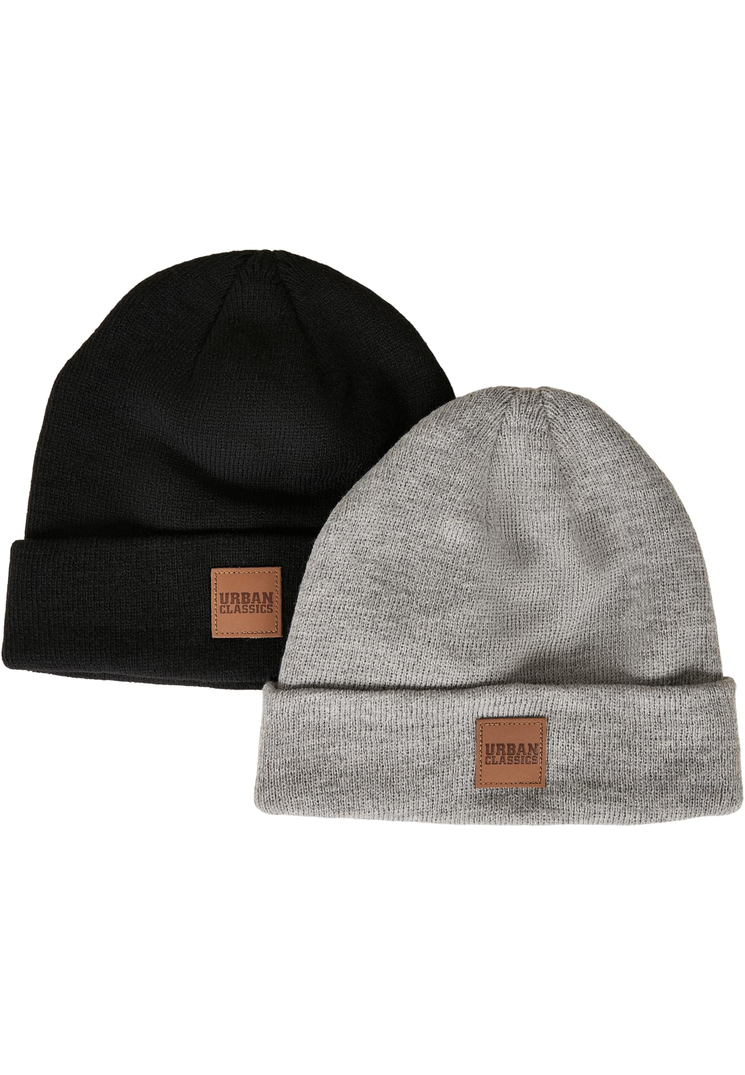 Logopatch Beanie Kids 2-Pack | black+grey