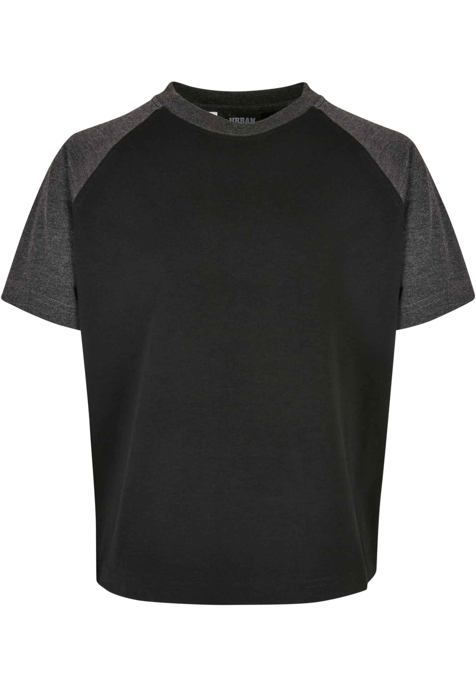 Boys Raglan Contrast Tee 2-Pack | white/black+black/charcoal