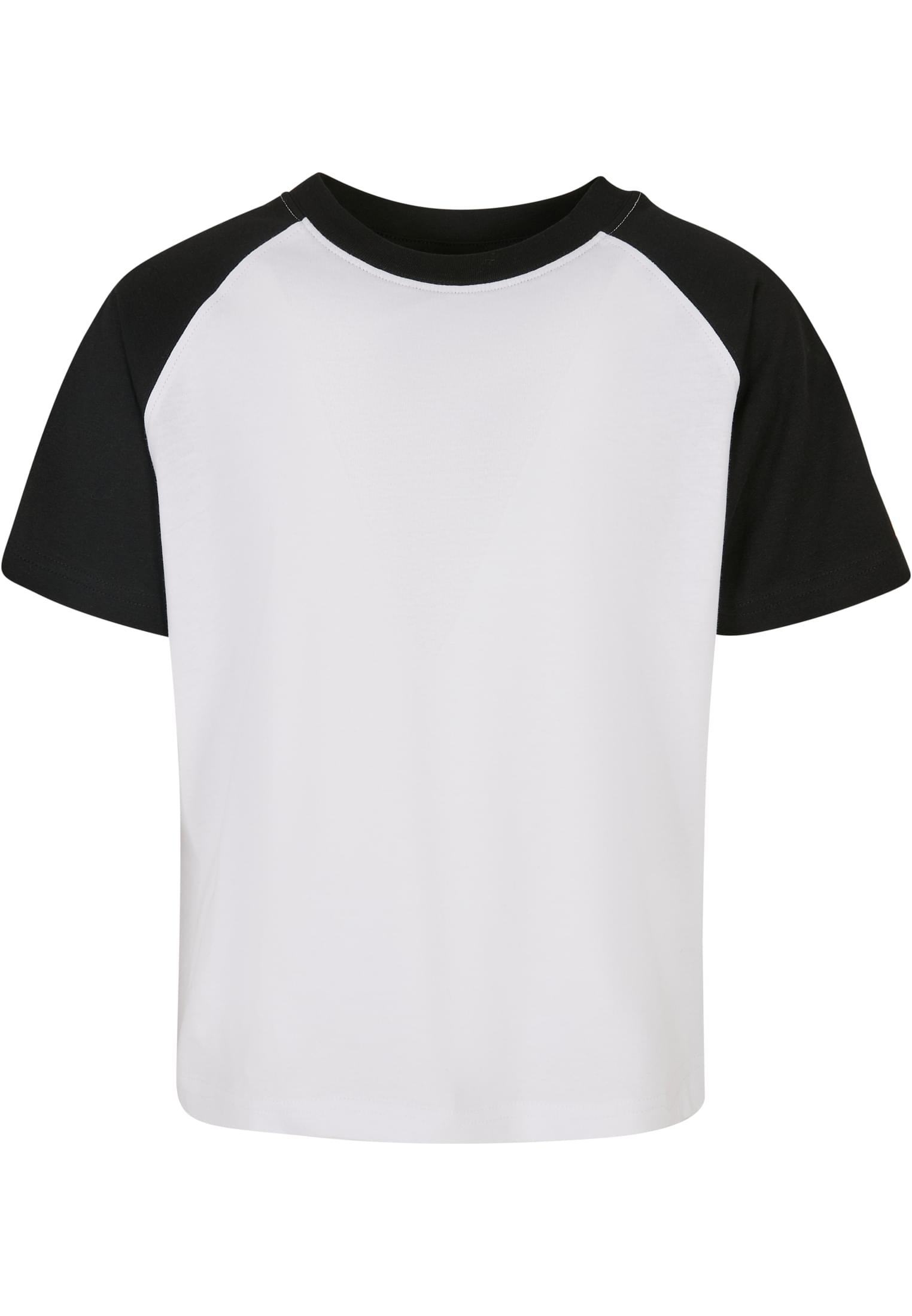 Boys Raglan Contrast Tee | white/black