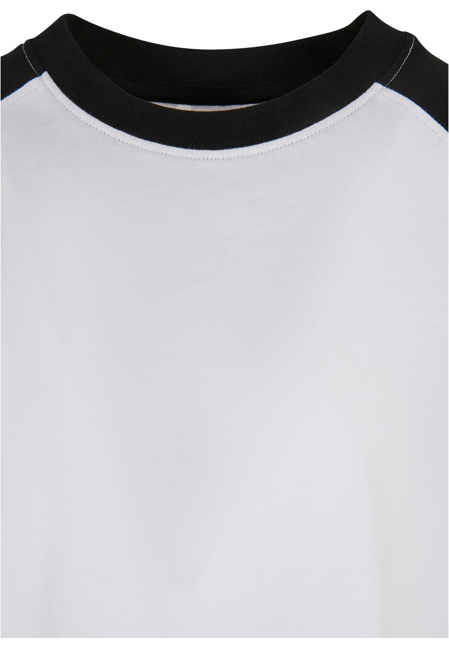 Boys Raglan Contrast Tee | white/black