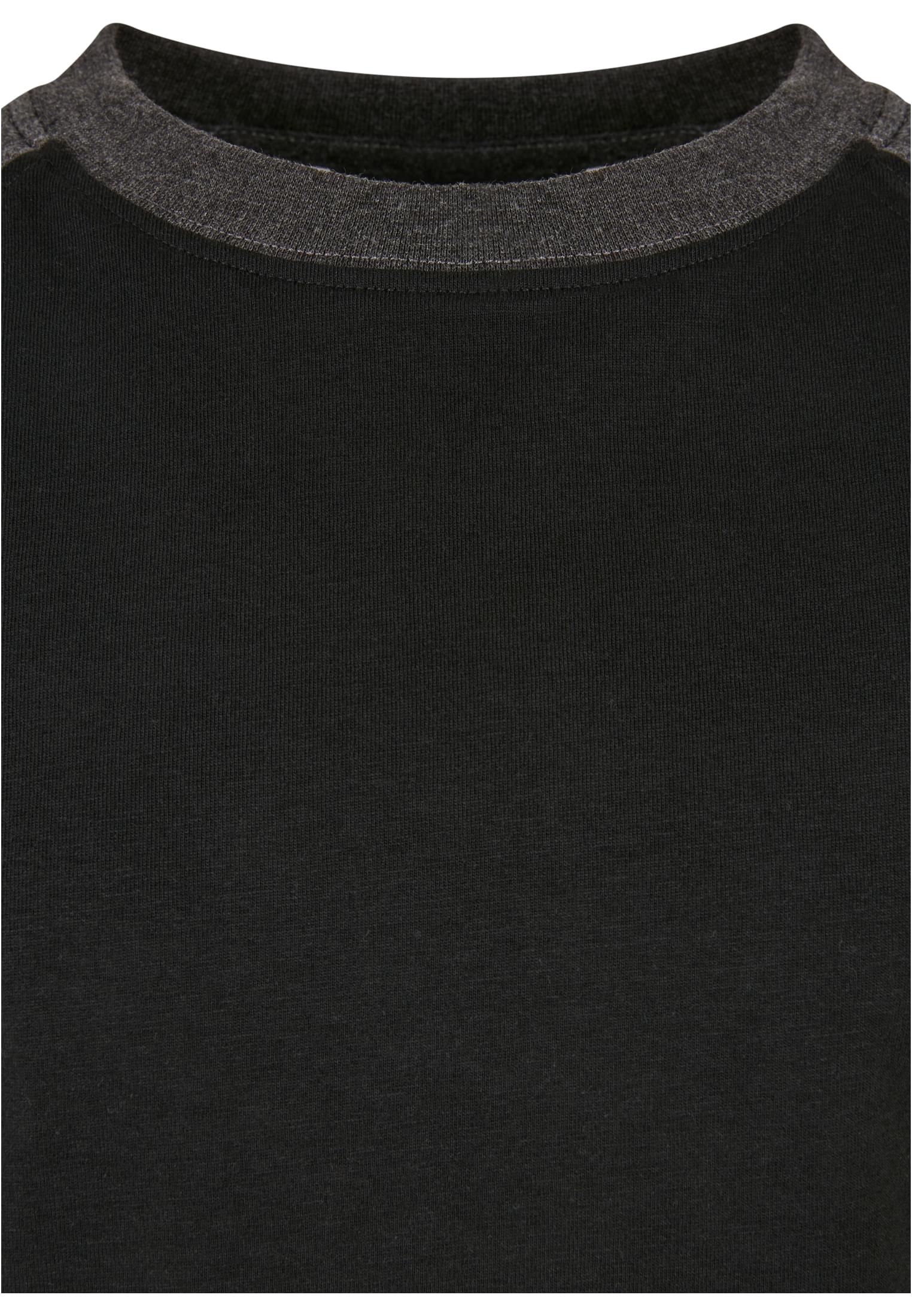 Boys Raglan Contrast Tee | black/charcoal