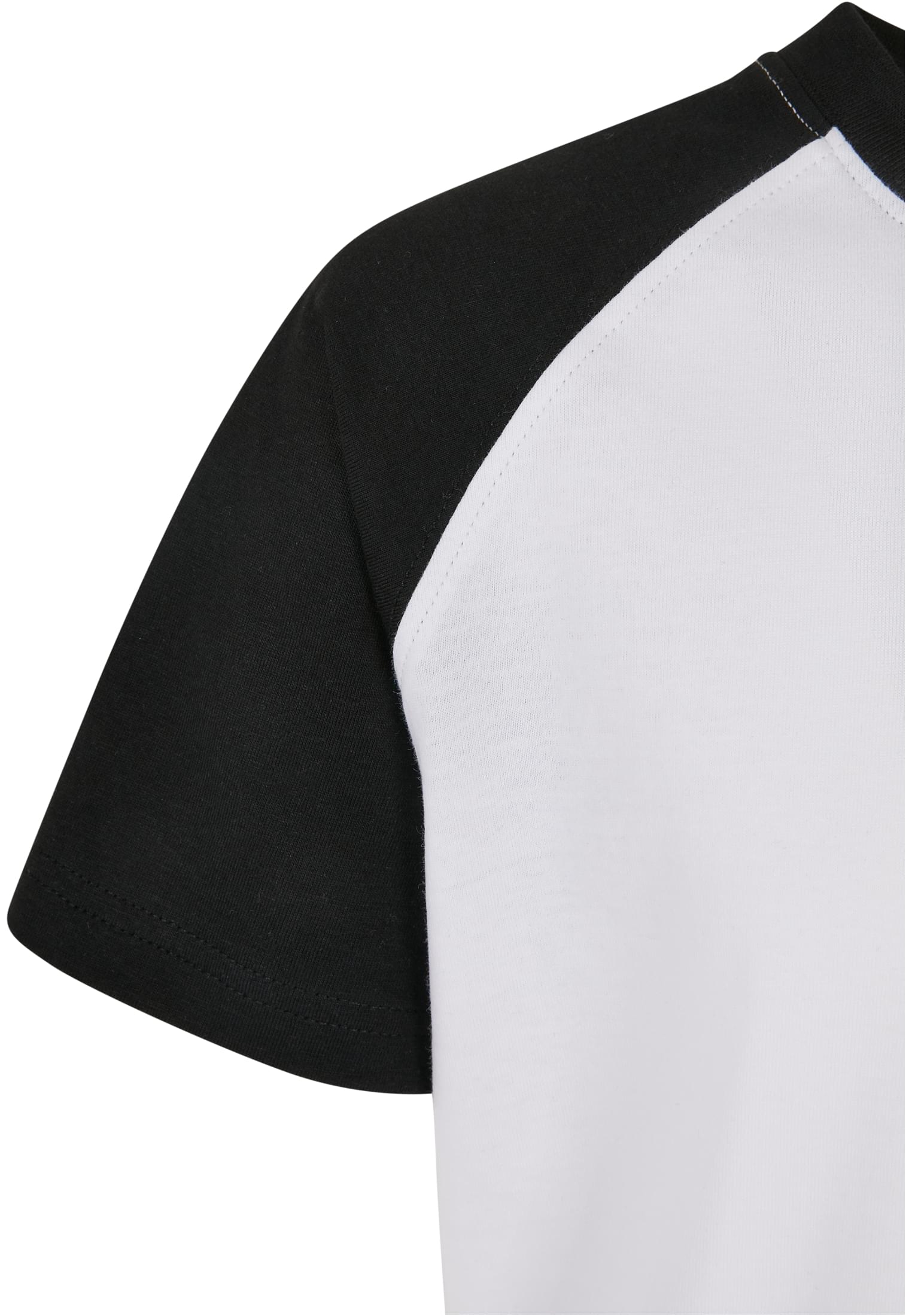 Boys Raglan Contrast Tee | white/black