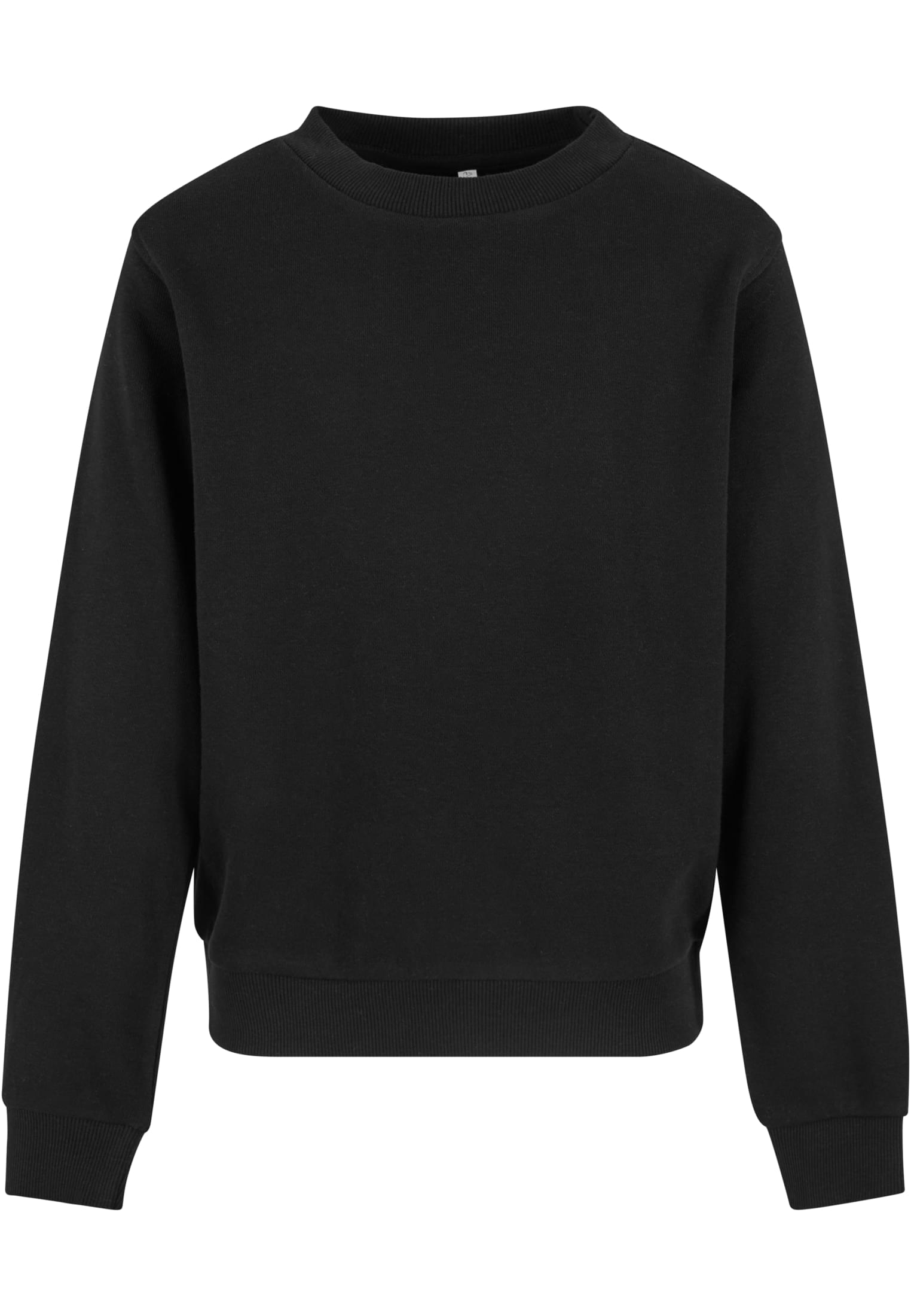 Girls Oversized Light Terry Crewneck | black