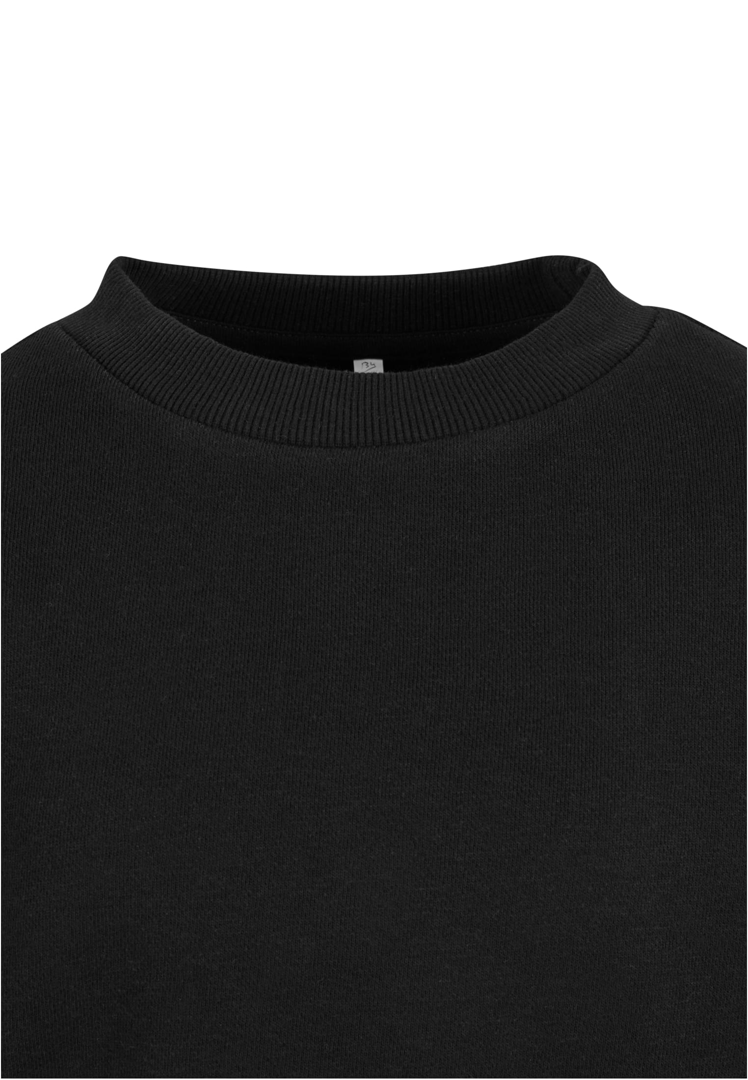 Girls Oversized Light Terry Crewneck | black