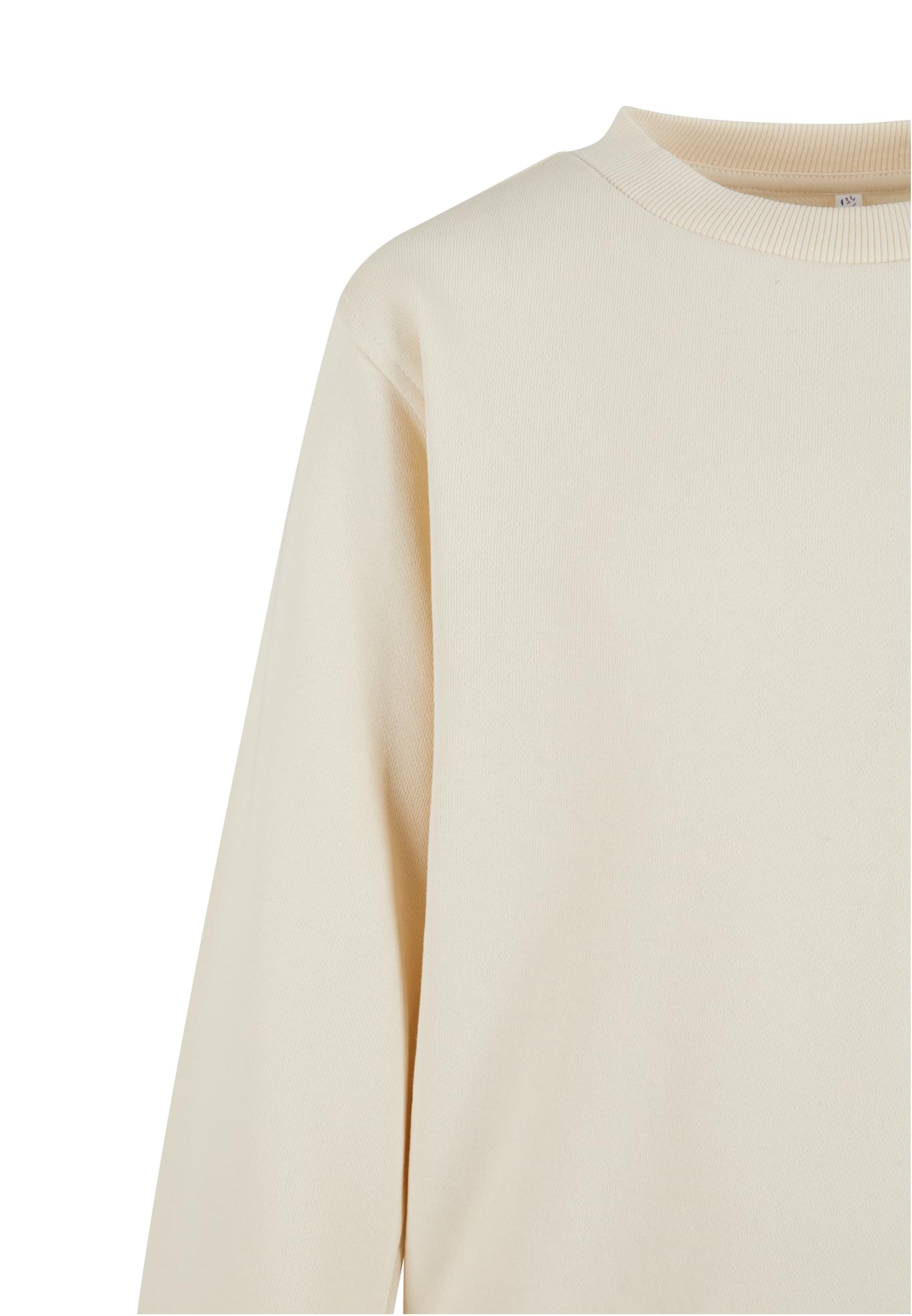 Girls Oversized Light Terry Crewneck | whitesand