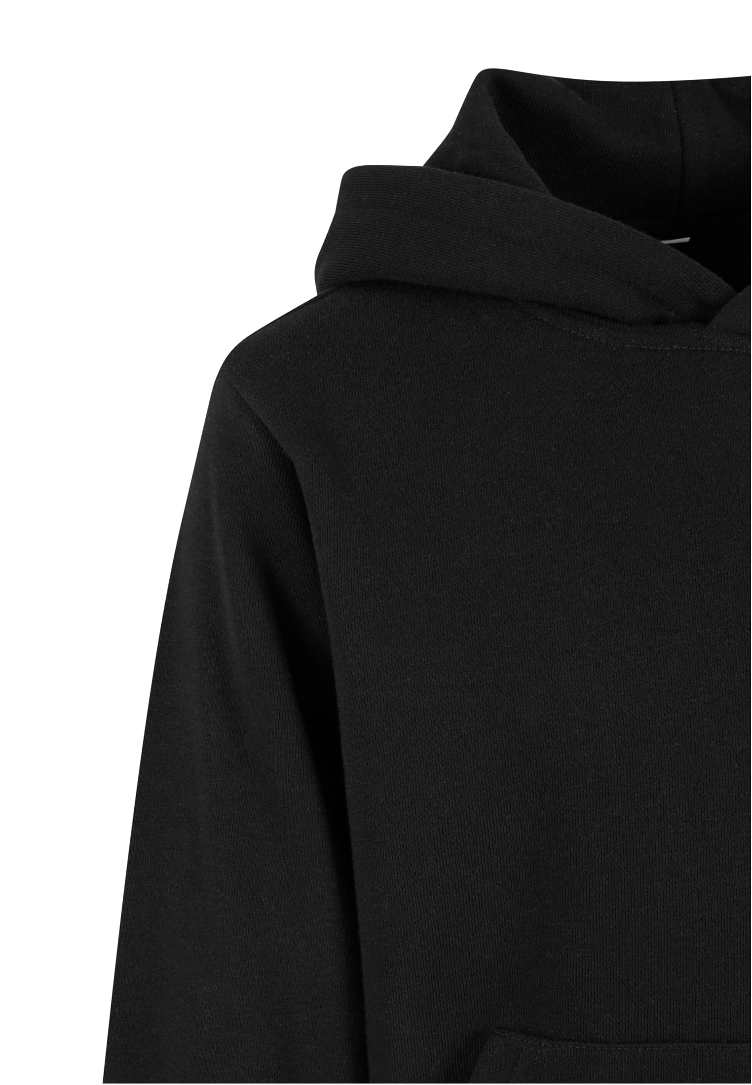 Girls Light Terry Oversized Hoodie | black