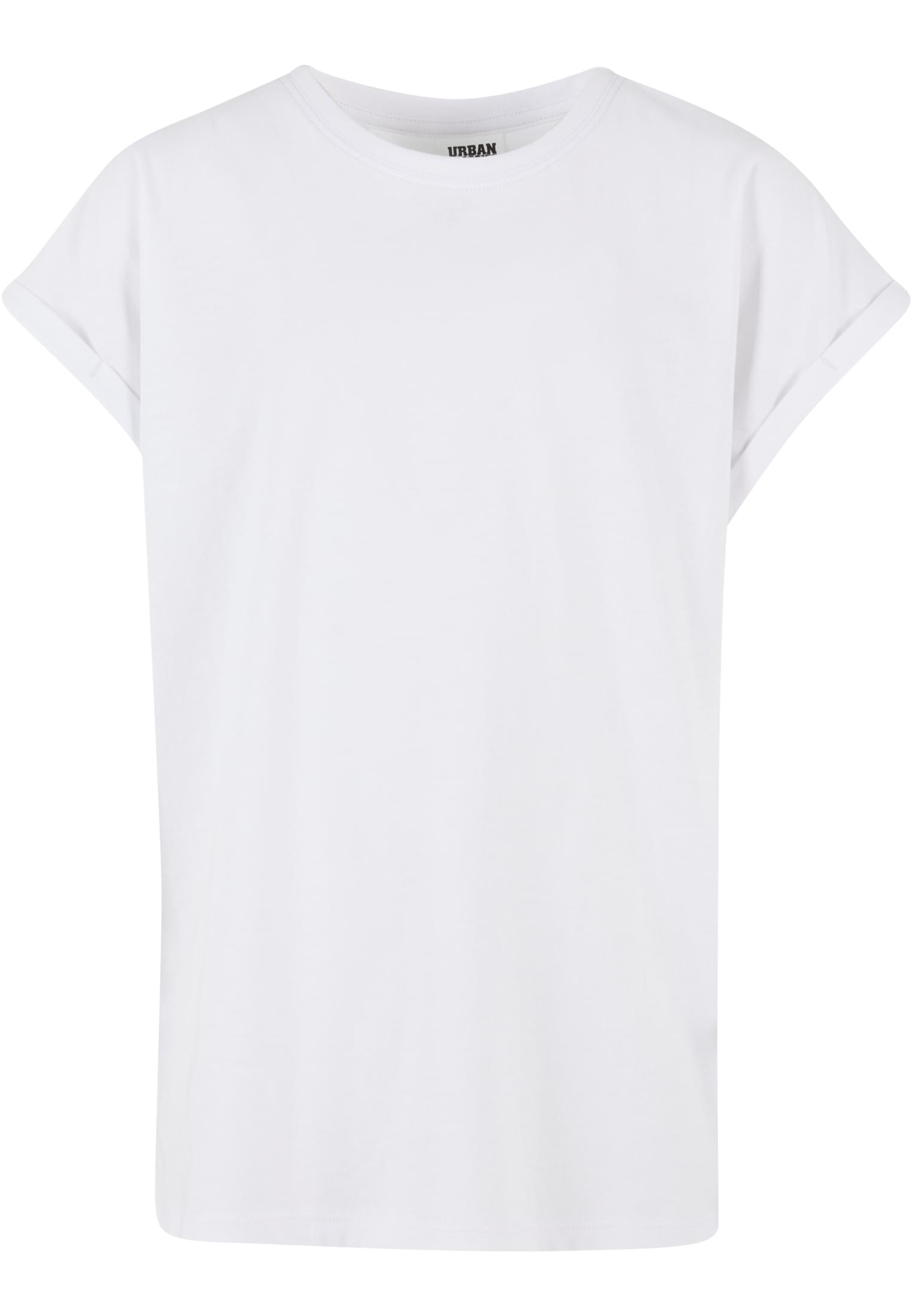 Girls Extended Shoulder Tee 2-Pack | white/duskrose