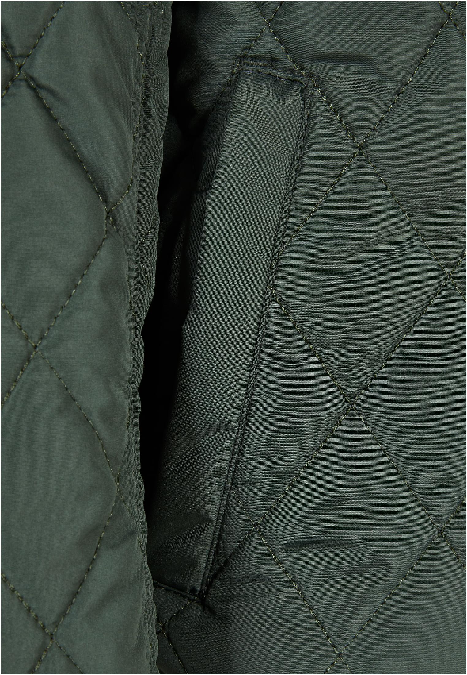 Boys Diamond Quilt Nylon Jacket | olive